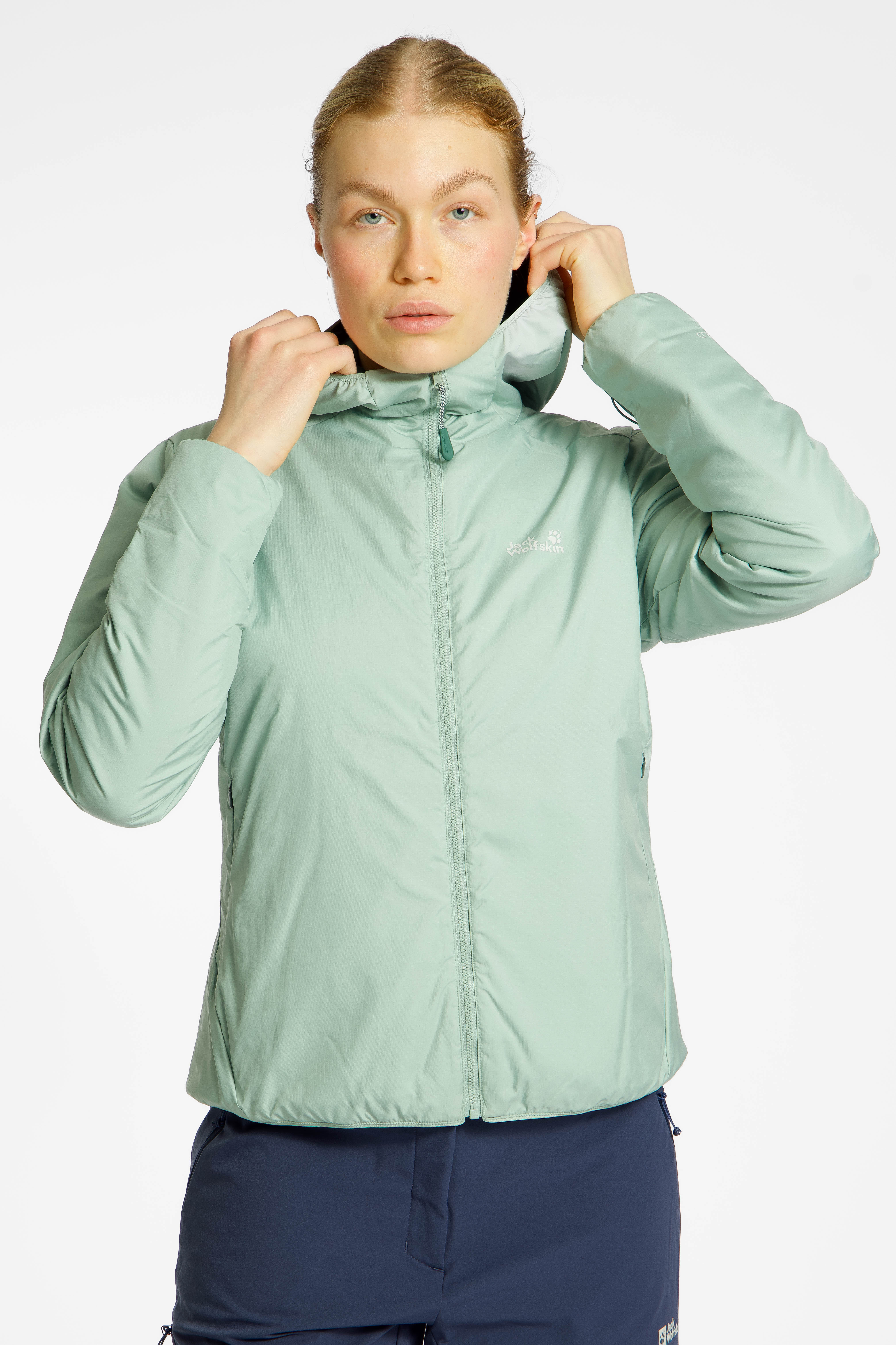 Image of Jack Wolfskin Trail Light 2in1 Reversible Damen Outdoorjacke Grün, Damen, Größe: L