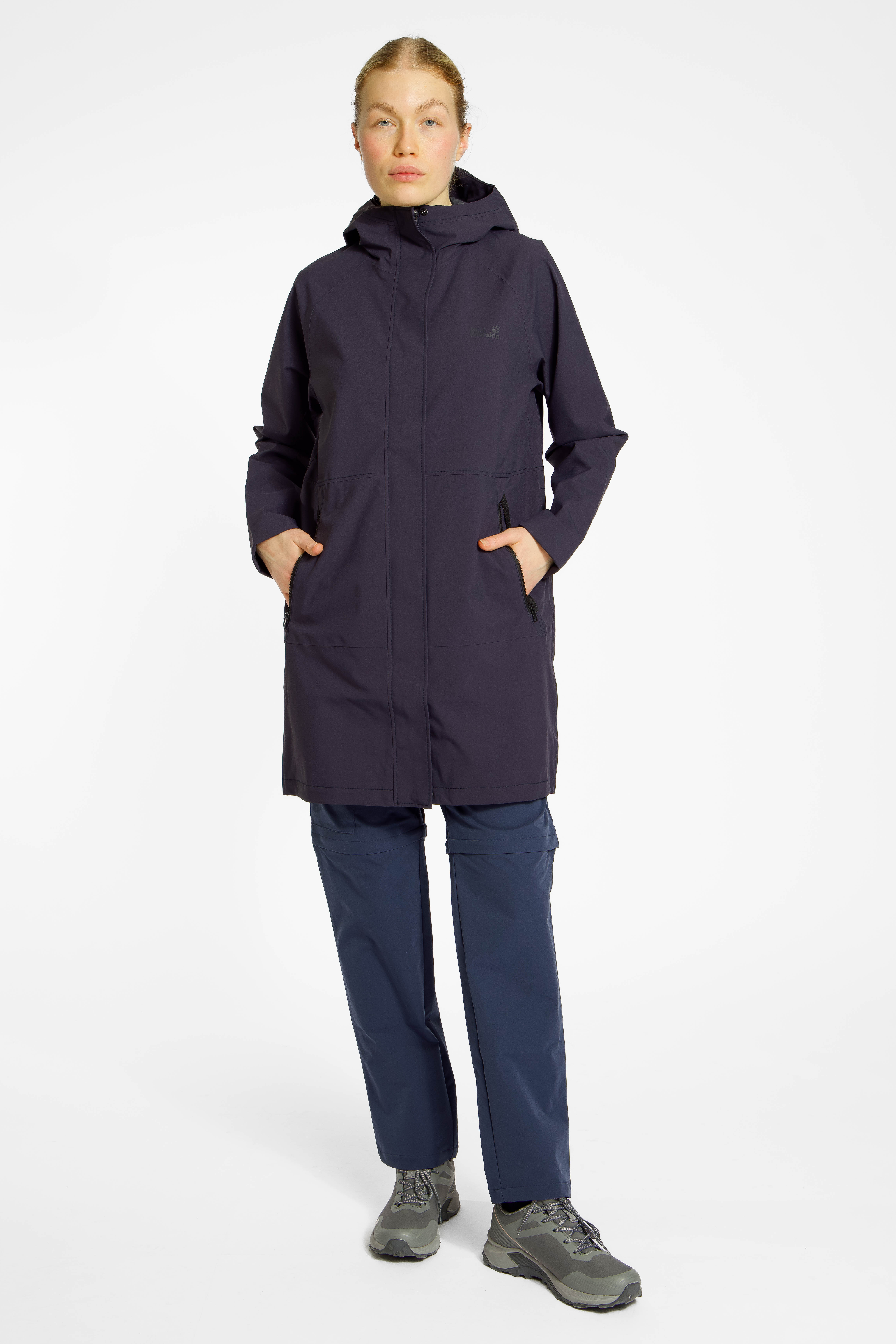 Image of Jack Wolfskin Onera 2L Damen Regenmantel Blau, Damen, Größe: L