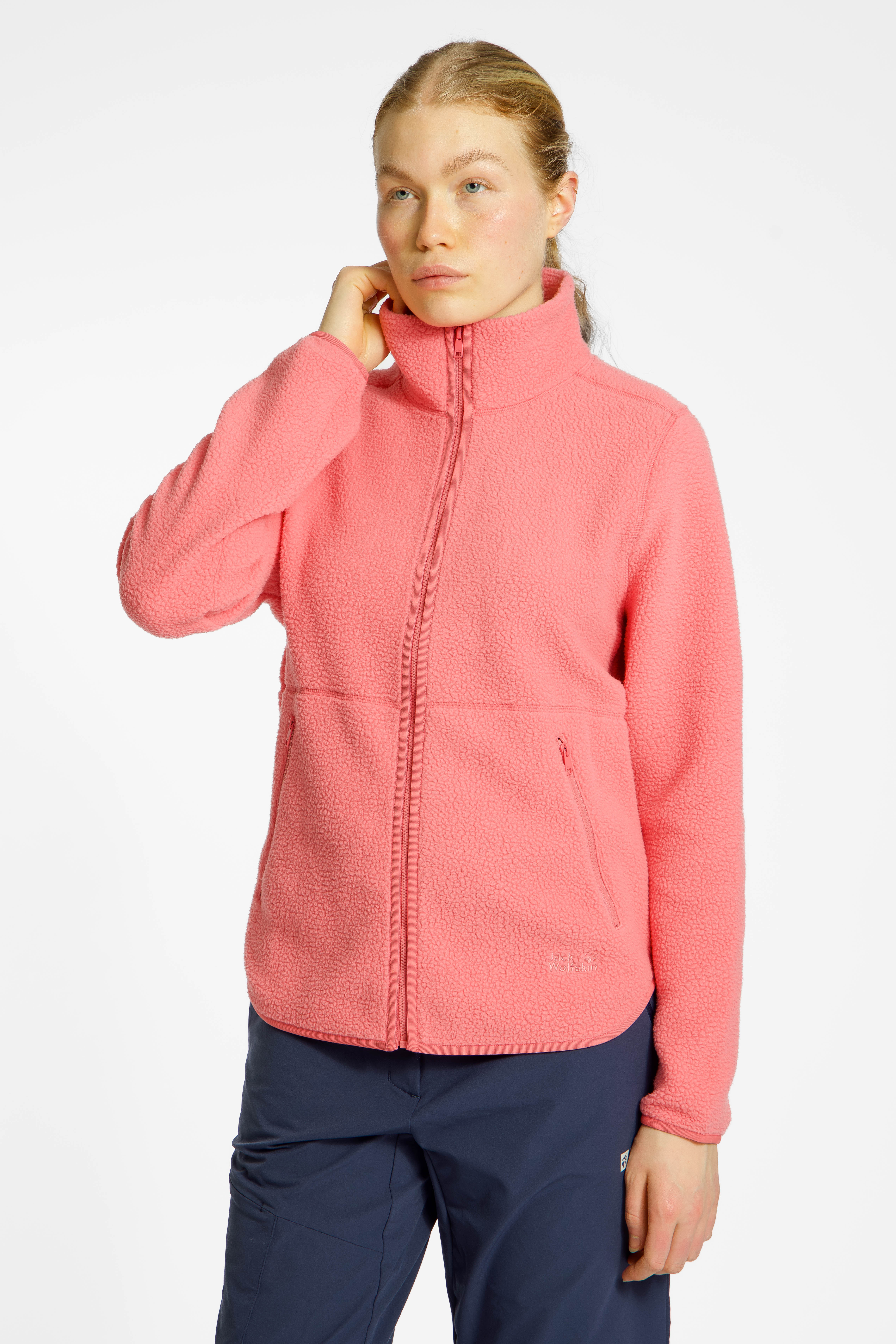 Image of Jack Wolfskin Lite Curl Damen Midlayer Pink, Damen, Größe: L