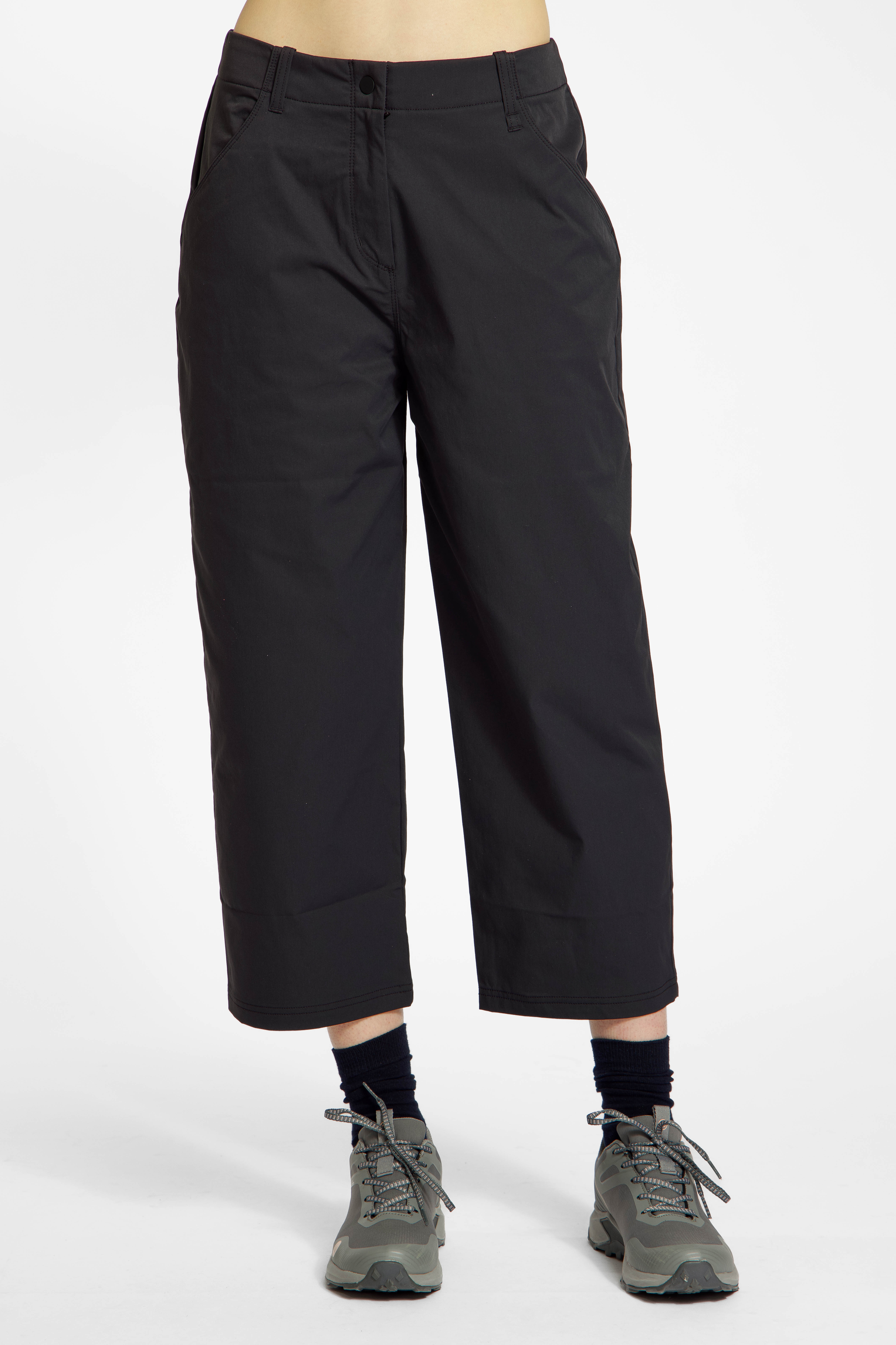Jack Wolfskin Mahani Damen 7/8 Wanderhose Schwarz, Damen, Größe: 36