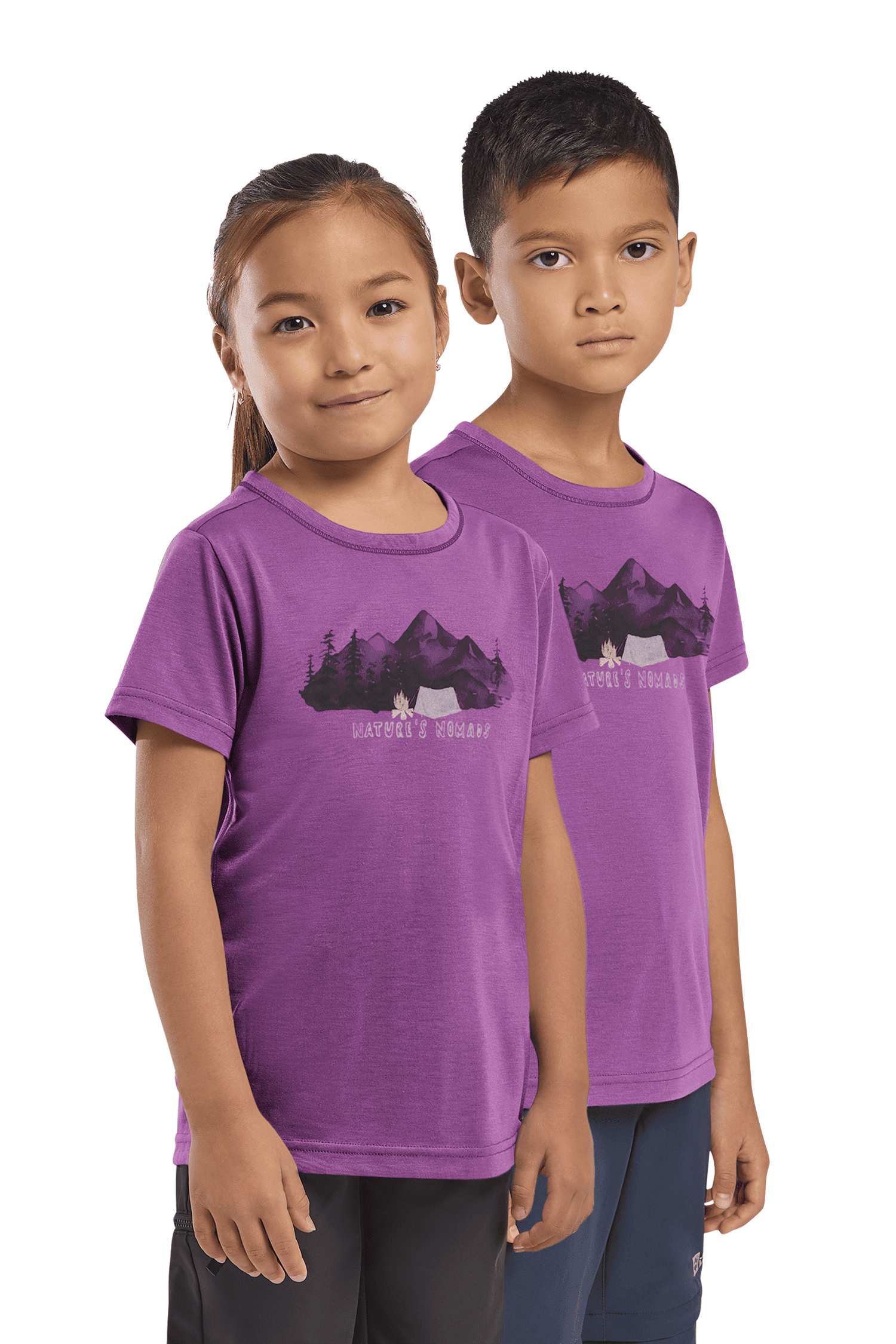 Jack Wolfskin Hiking Graphic Kinder T-Shirt Lila, , Größe: 152
