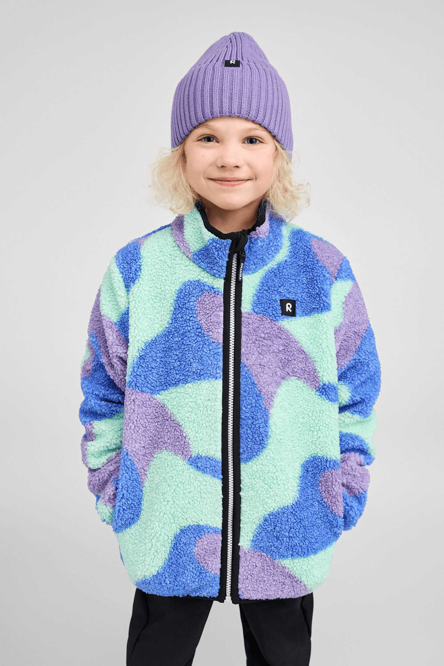 reima Tupsis Mini Kinder Midlayer Blau, , Größe: 98