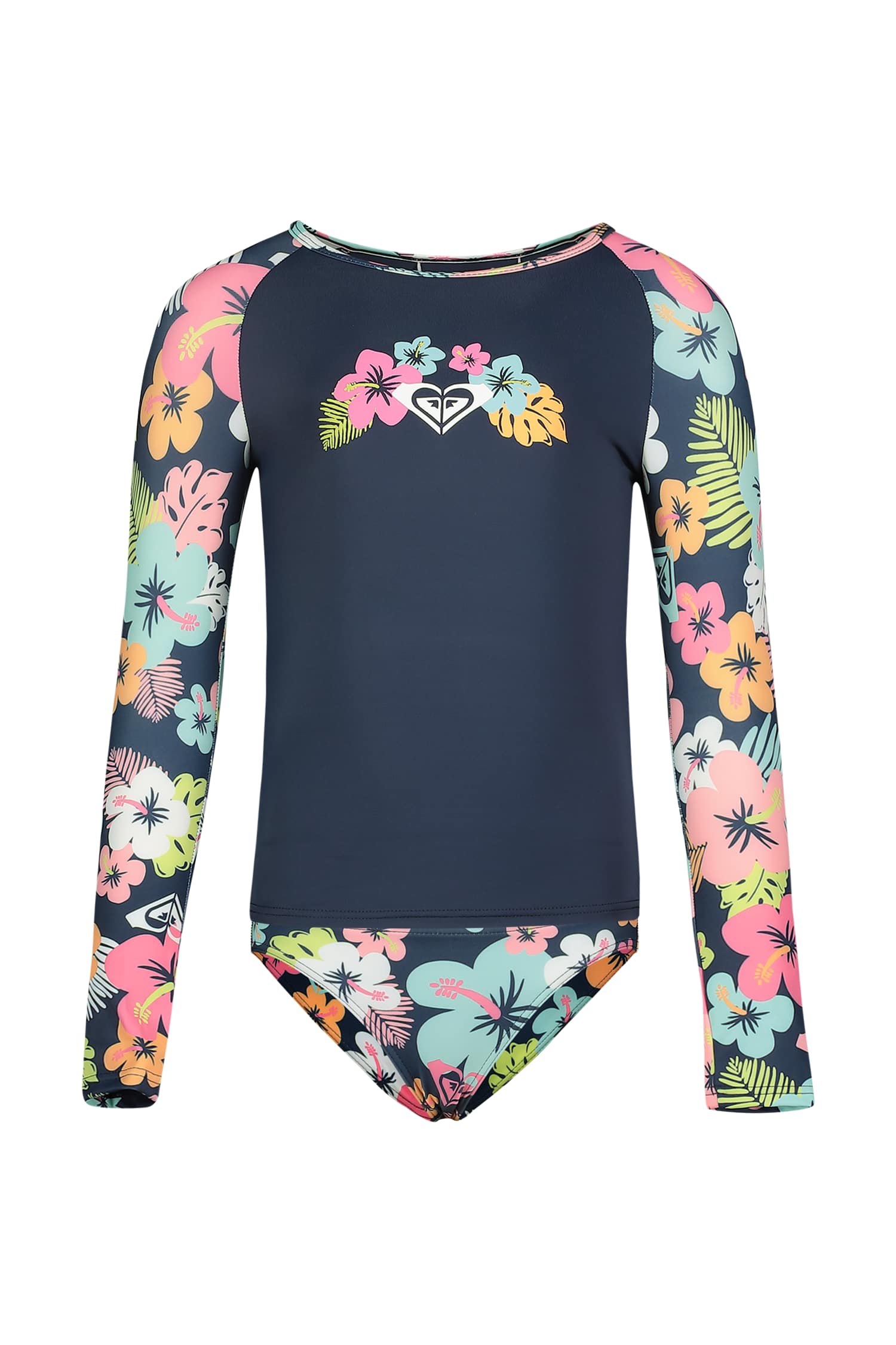 Roxy Morning Flower 50+ Kleinkind Lycra Shirt + Badeslip Blau, , Größe: 98