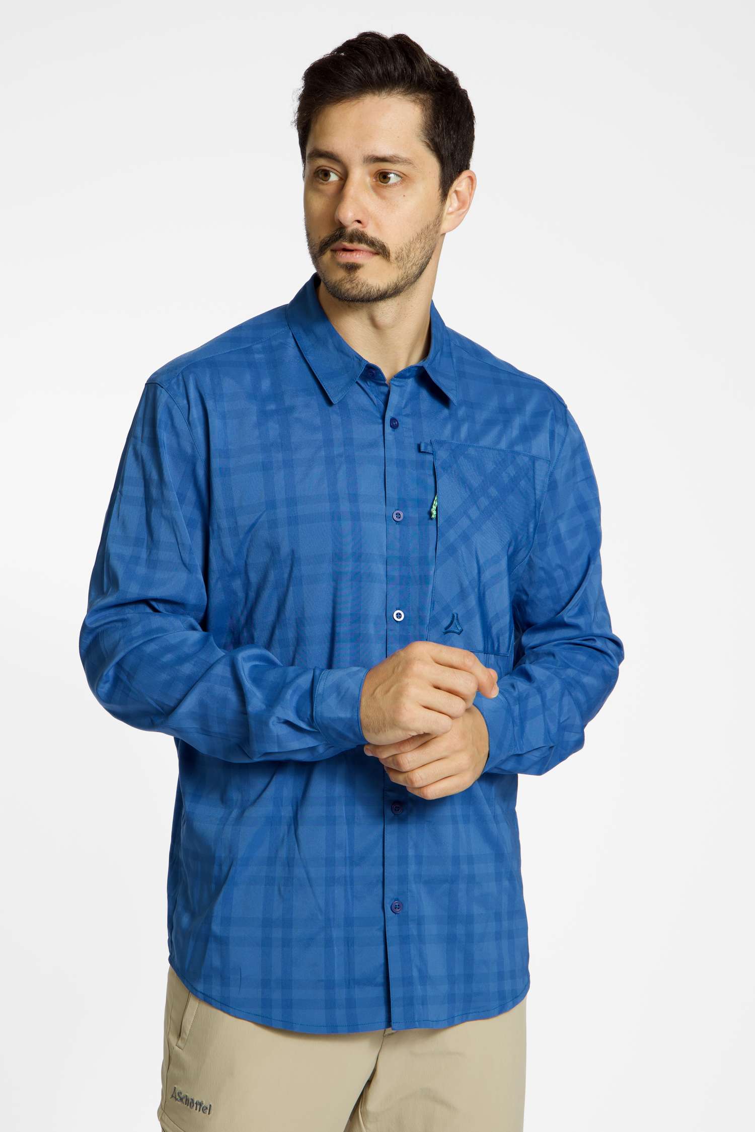 Schöffel Fraris Herren Wanderhemd Blau, Herren, Größe: 54