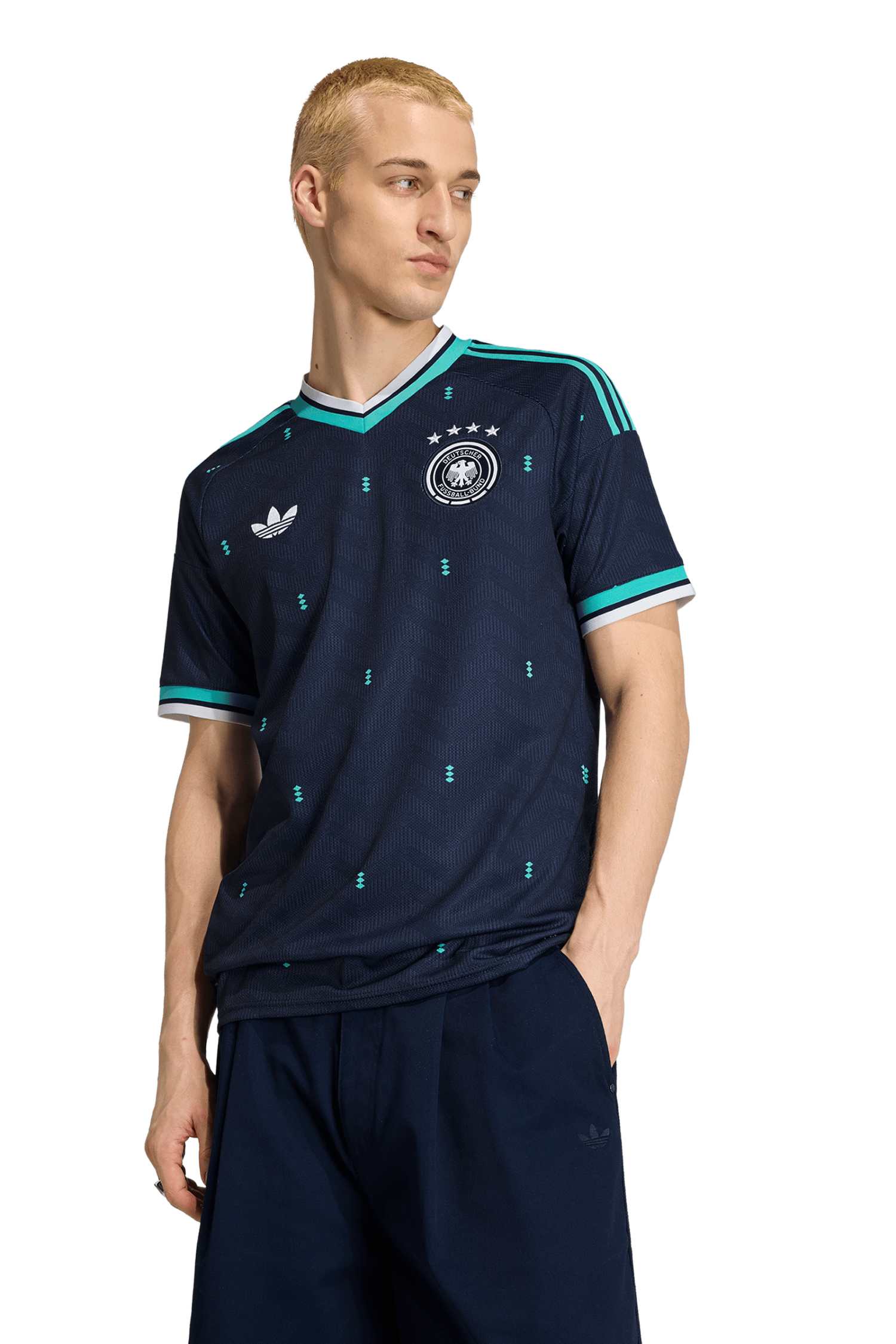 Image of adidas Deutschland Away Replica Herren Fussballtrikot WM 2026 Blau, Herren, Größe: M
