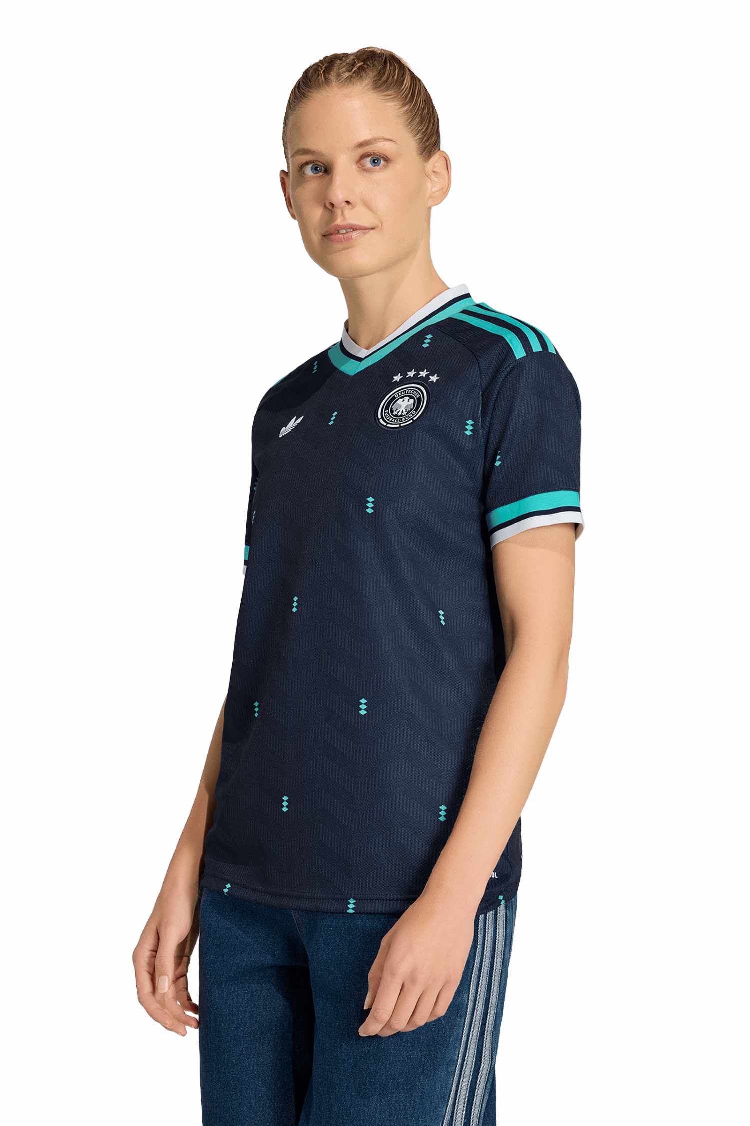 Image of adidas Deutschland Away Replica Damen Fussballtrikot WM 2026 Blau, Damen, Größe: L