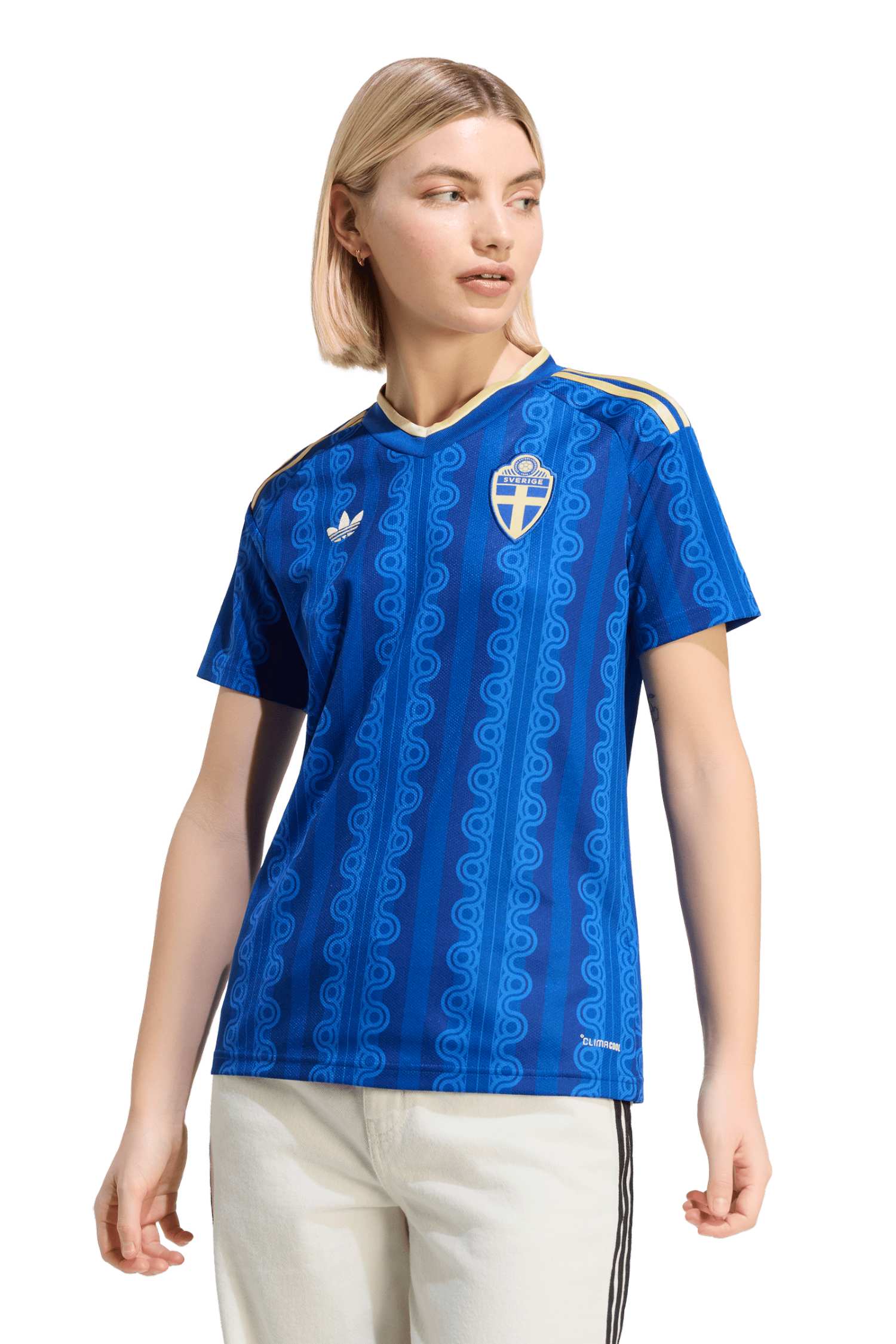 Image of adidas Schweden Away Replica Damen Fussballtrikot WM 2026 Blau, Damen, Größe: XS