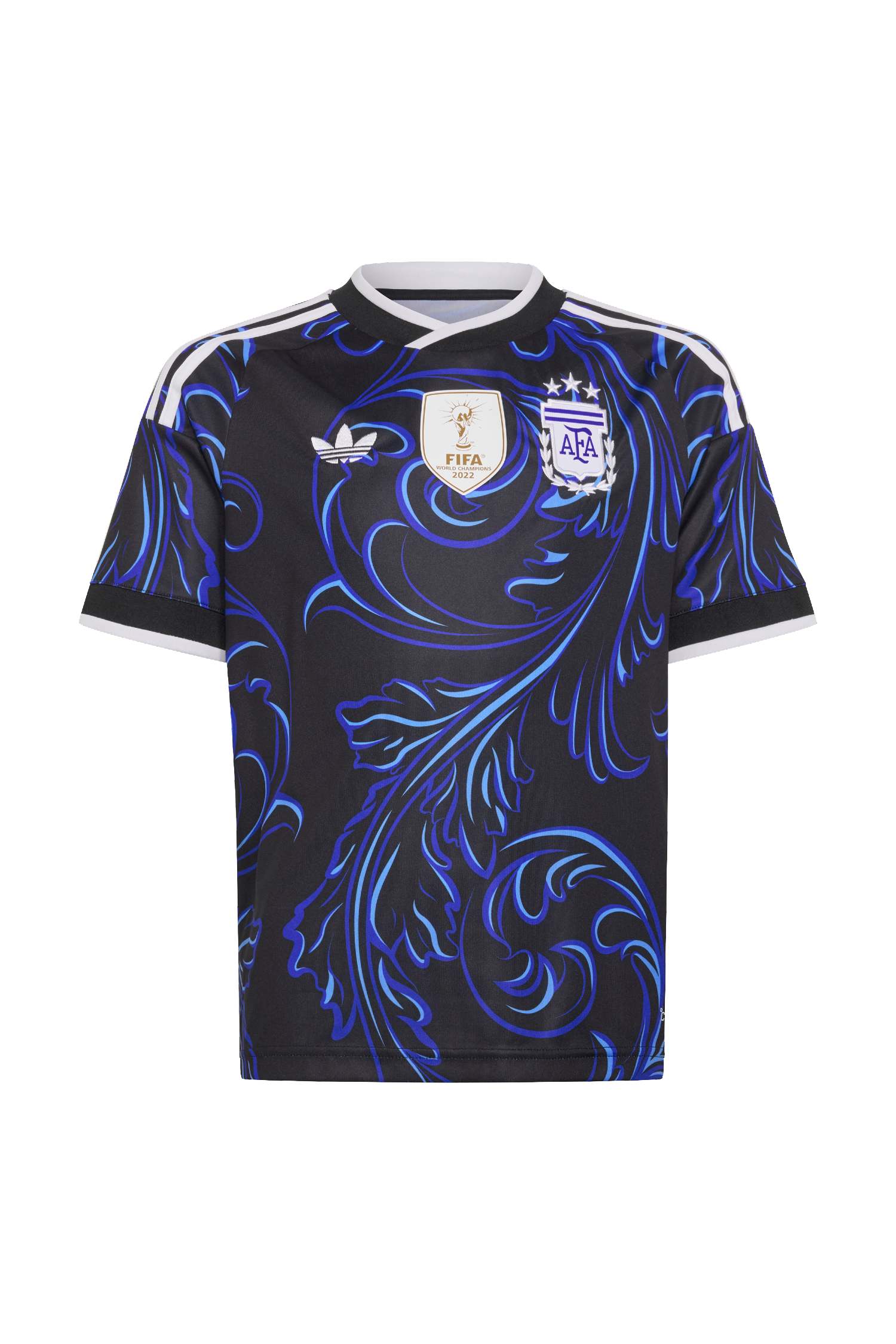 Image of adidas Argentinien Away Replica Kinder Fussballtrikot WM 2026 Schwarz, , Größe: 128