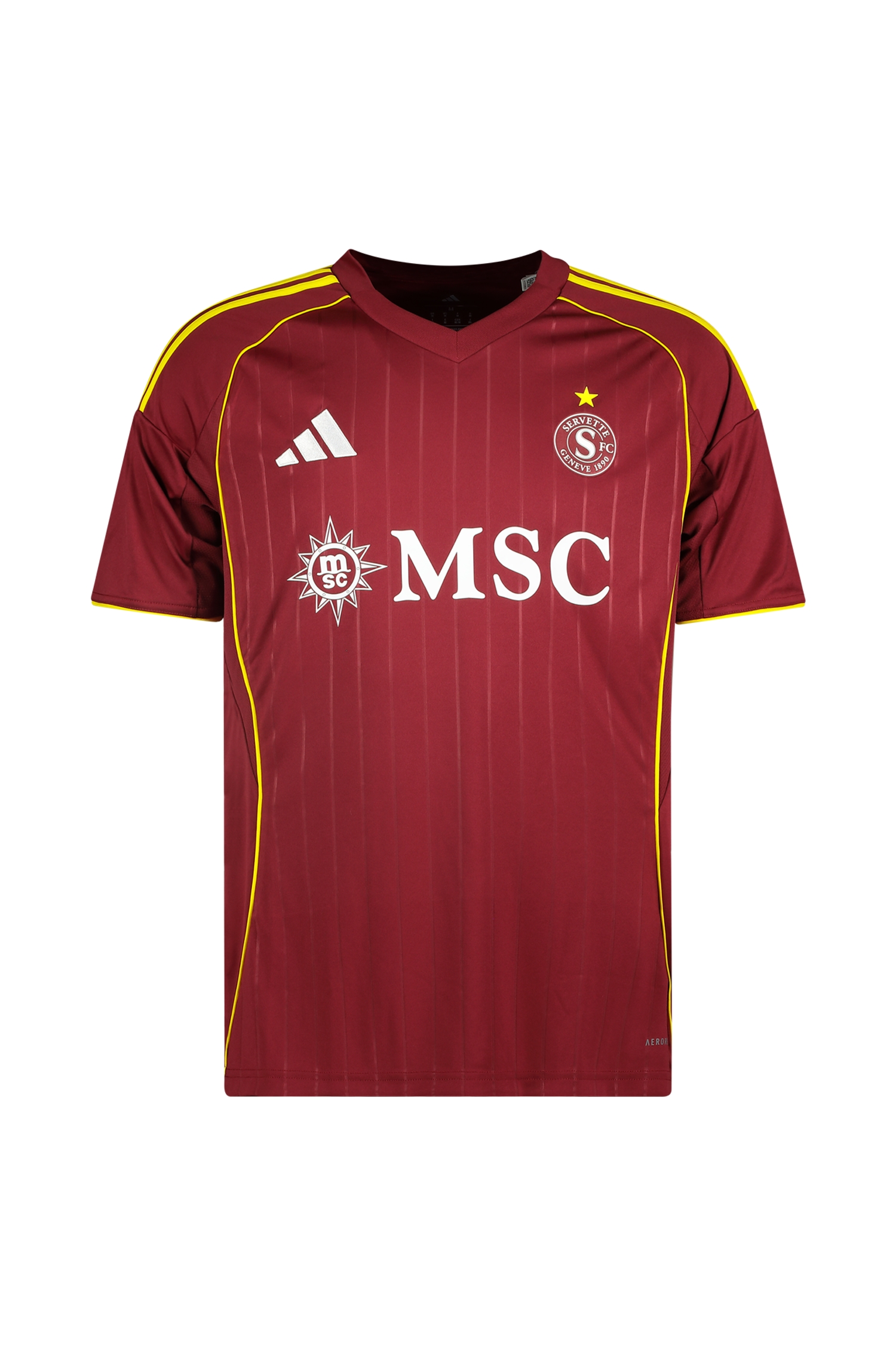 Image of adidas Servette FC Home Replica Kinder Fussballtrikot 25/26 Rot, , Größe: 128