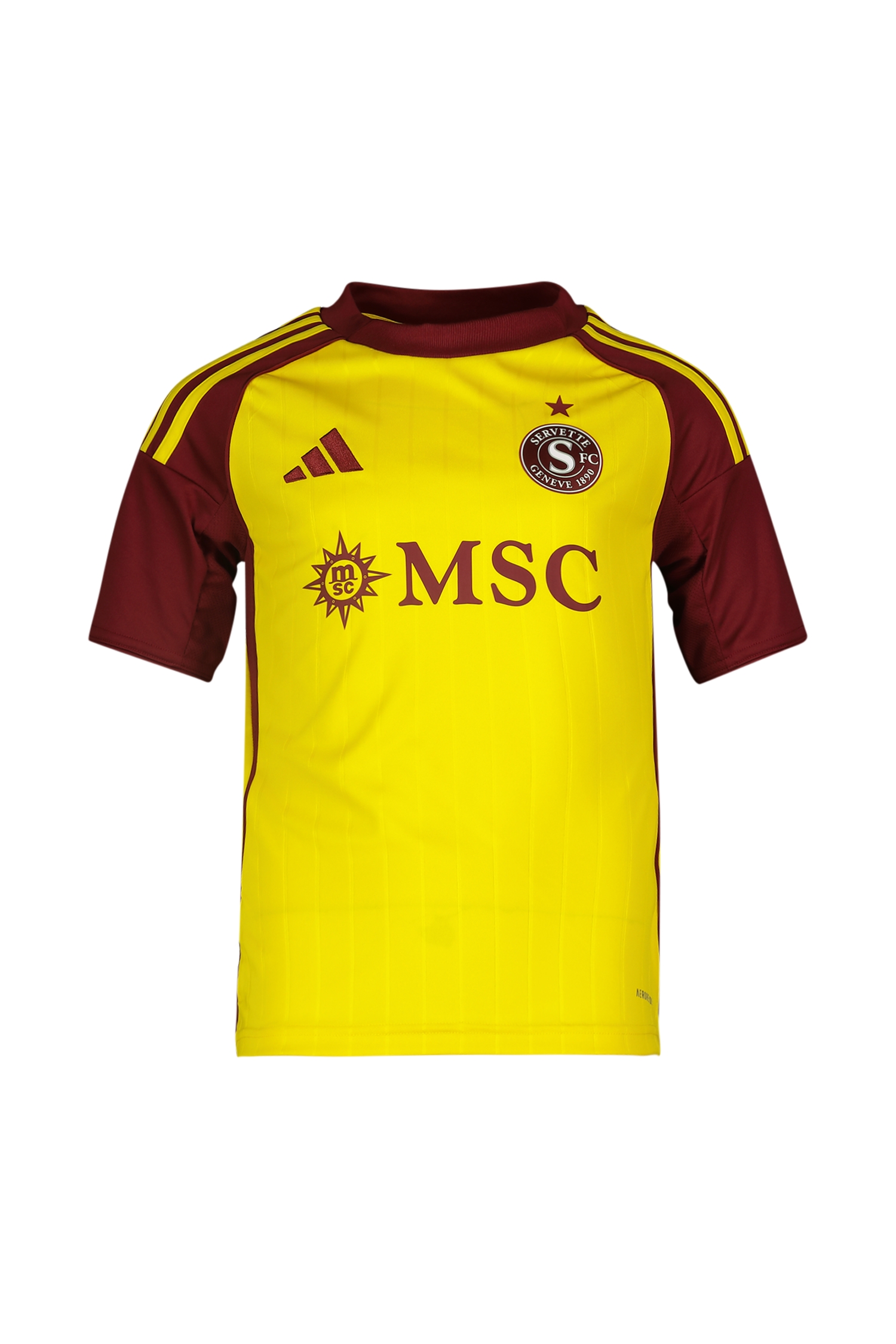 Image of adidas Servette FC Away Replica Kinder Fussballtrikot 25/26 Weiss, , Größe: 128