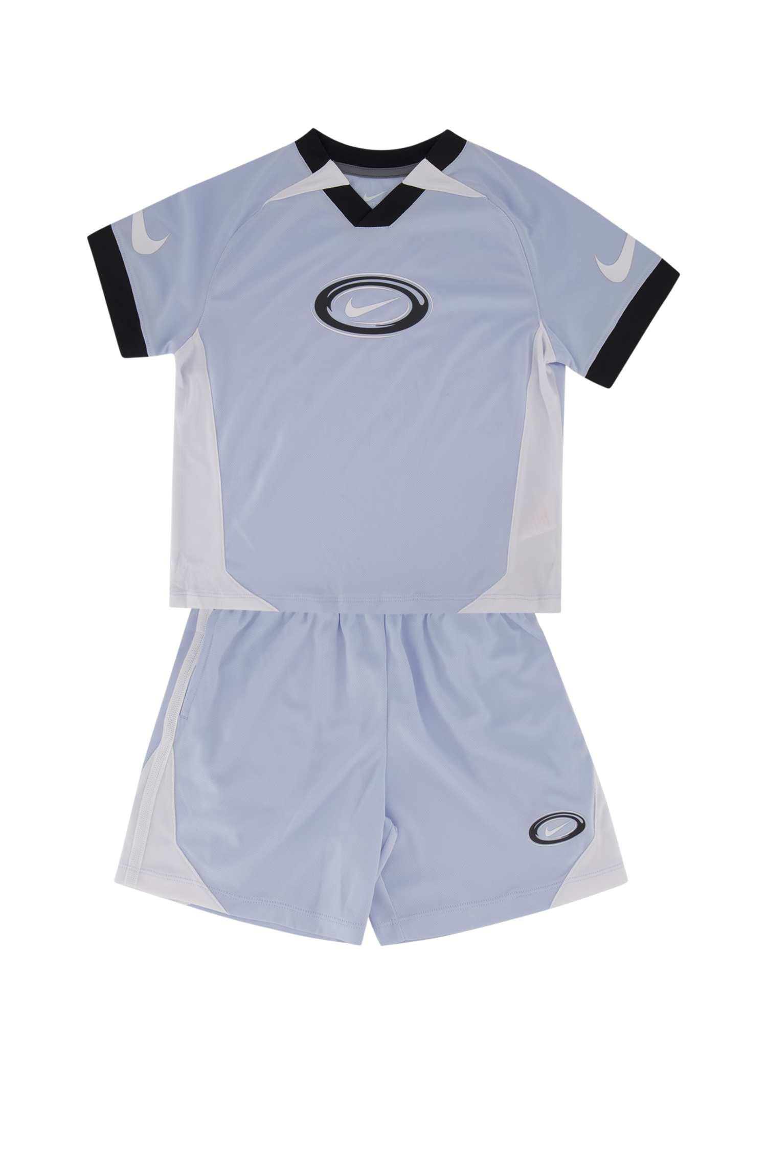 Nike Dri-FIT Swoosh Love Kinder T-Shirt + Short Hellblau, , Größe: 98