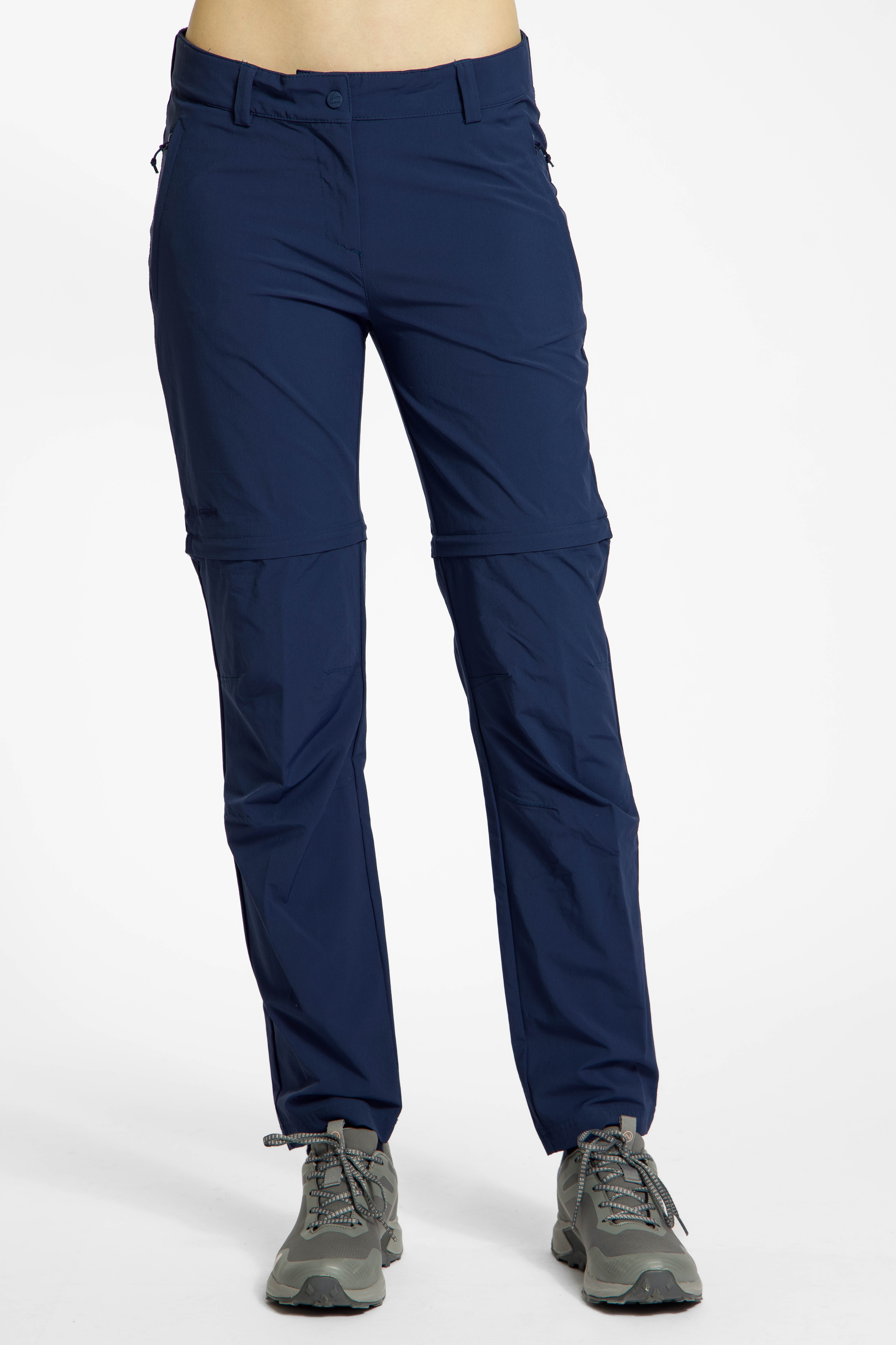 Schöffel Ascona Zip-Off Damen Wanderhose Blau, Damen, Größe: 46