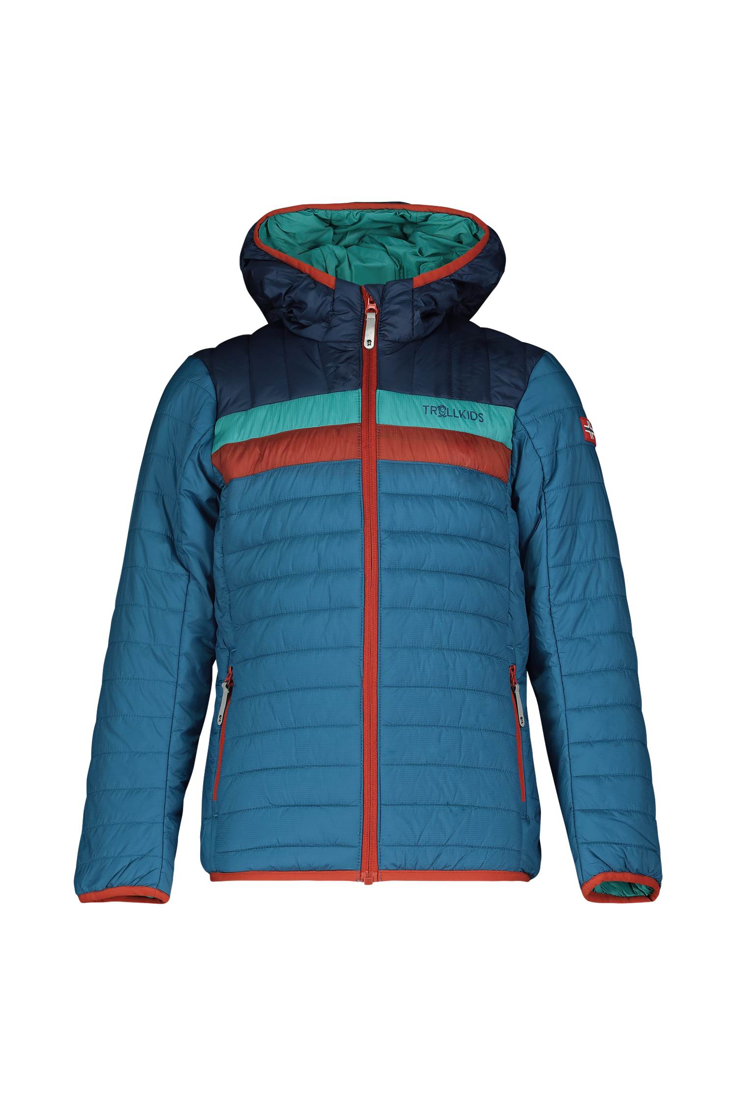 Image of Trollkids Eikefjord Kinder Steppjacke Türkis, , Größe: 128