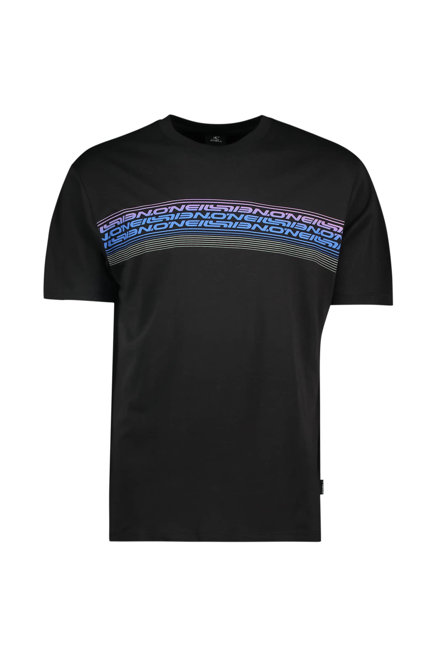 Image of O'NEILL Logo Stripe Herren T-Shirt Schwarz, Herren, Größe: L