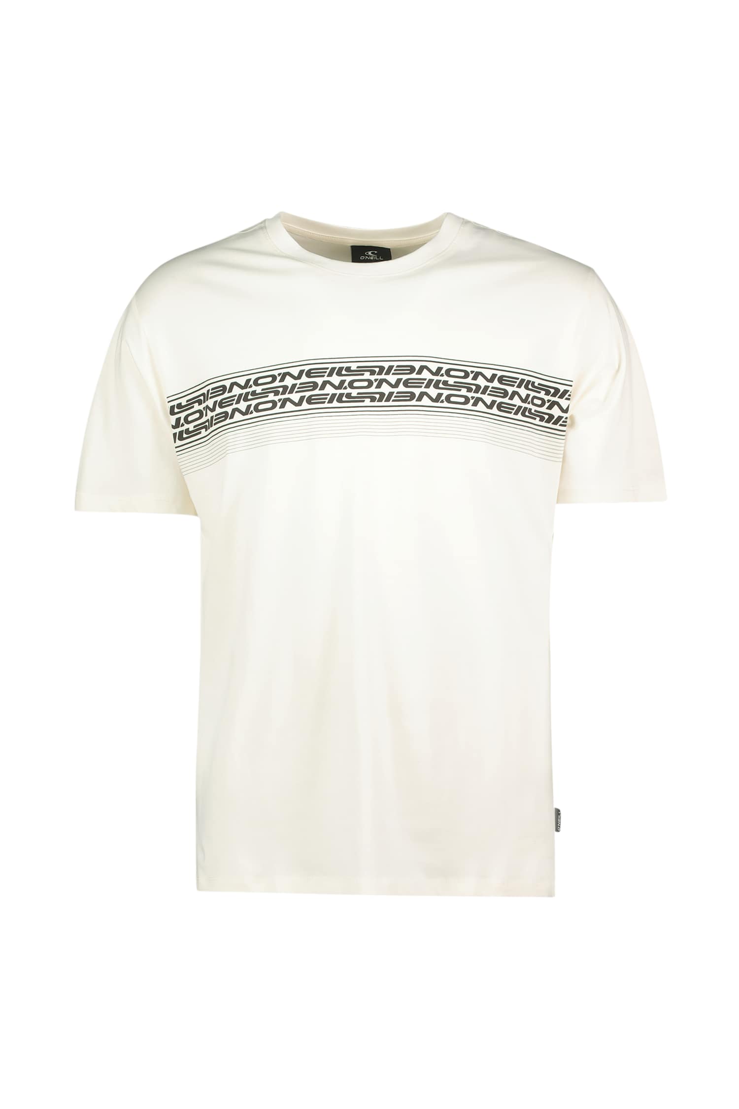 Image of O'NEILL Logo Stripe Herren T-Shirt Weiss, Herren, Größe: L