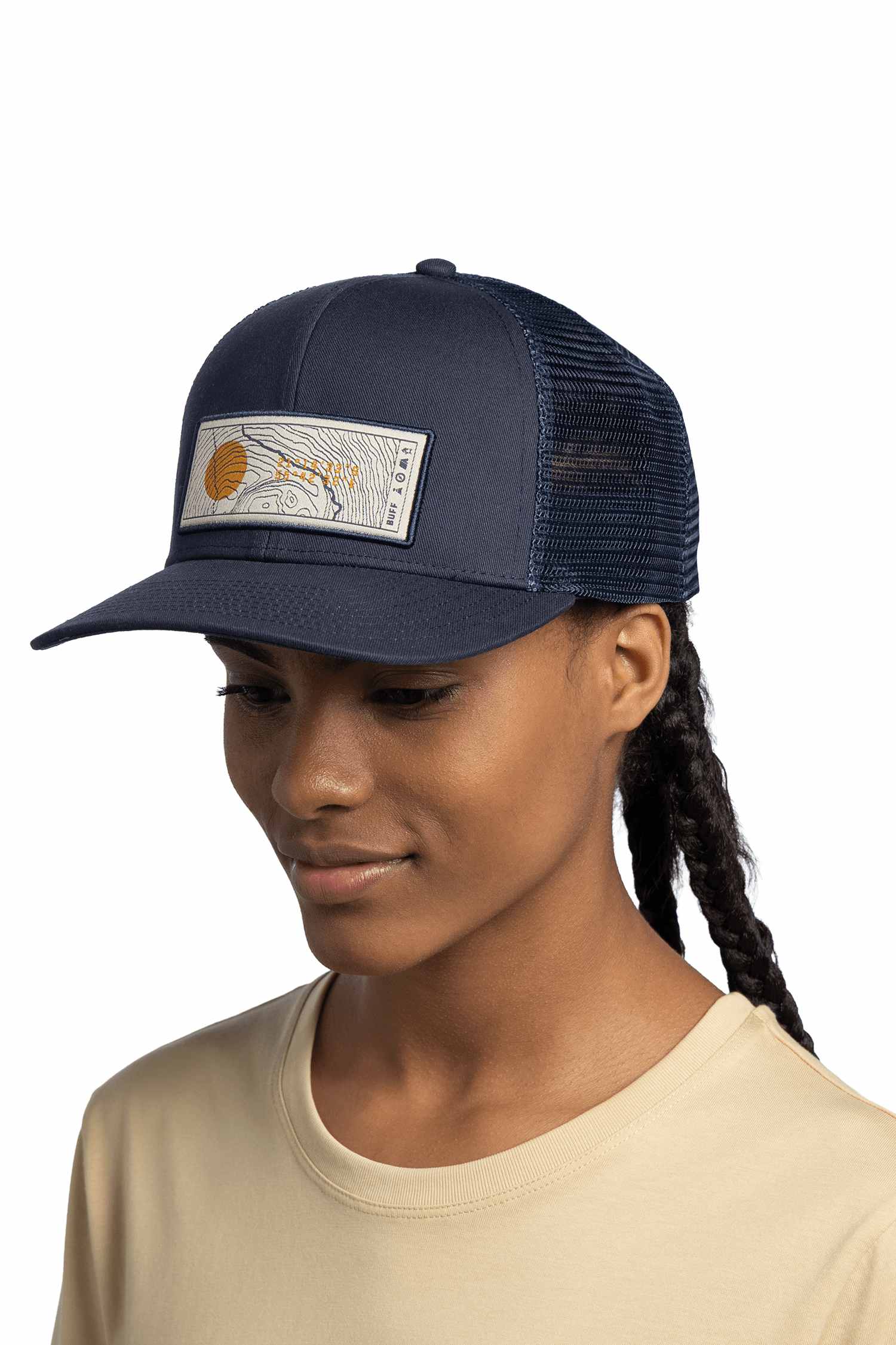 Image of Buff Explore Trucker Cap Blau, Herren, Größe: ONE SIZE