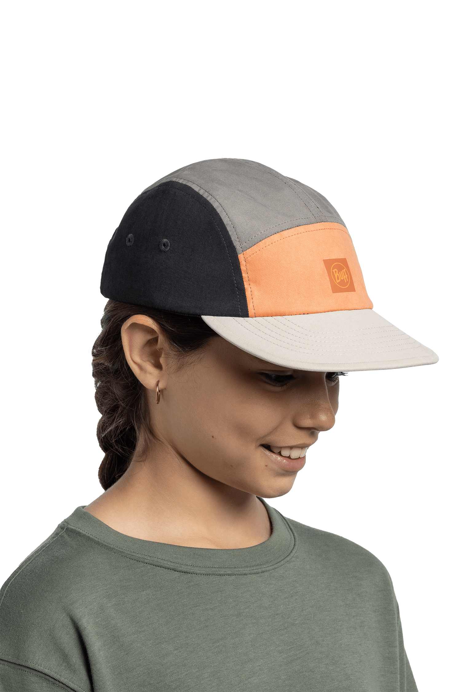 Image of Buff 5 Panel Venture Kinder Cap Grün, , Größe: ONE SIZE