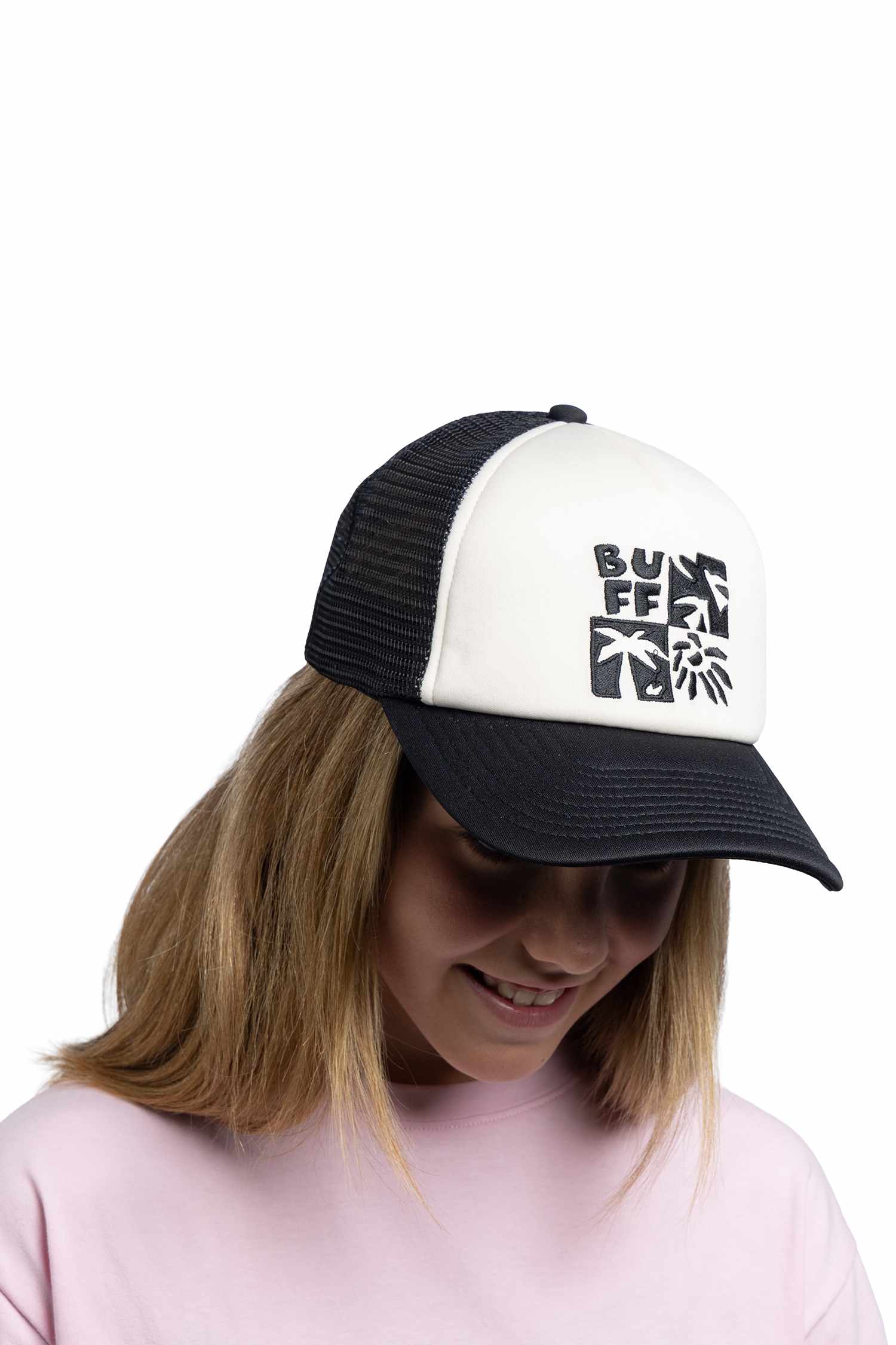 Image of Buff Trucker Kinder Cap Schwarz, , Größe: ONE SIZE