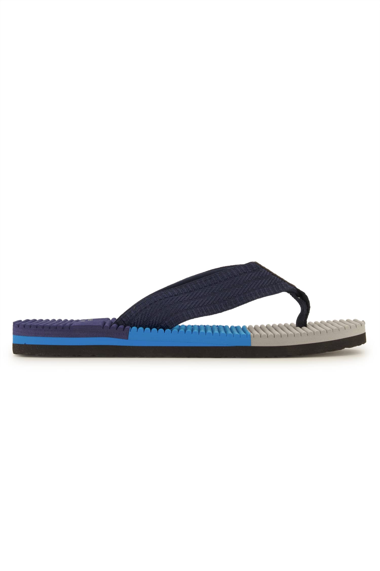 BEACH MOUNTAIN Ribbed Herren Flip Flop Blau, Herren, Größe: 45