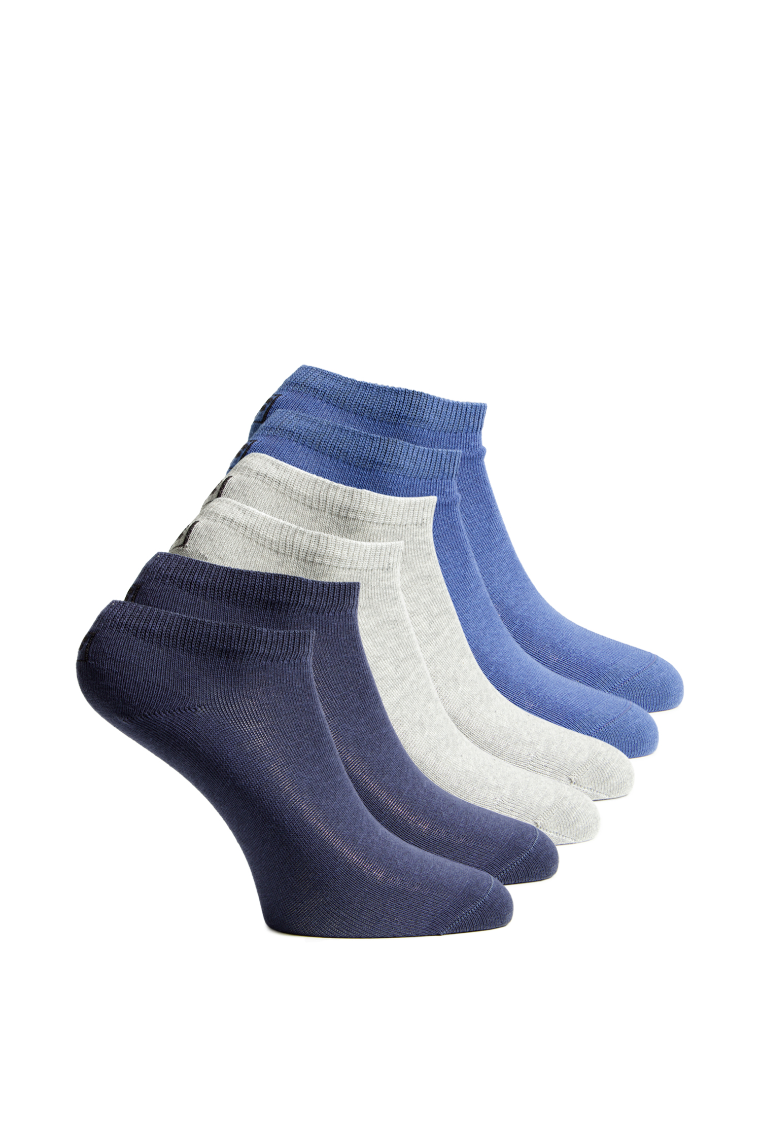 FILA 6-Pack No Show 31-46 Socken Blau, Herren, Größe: IV