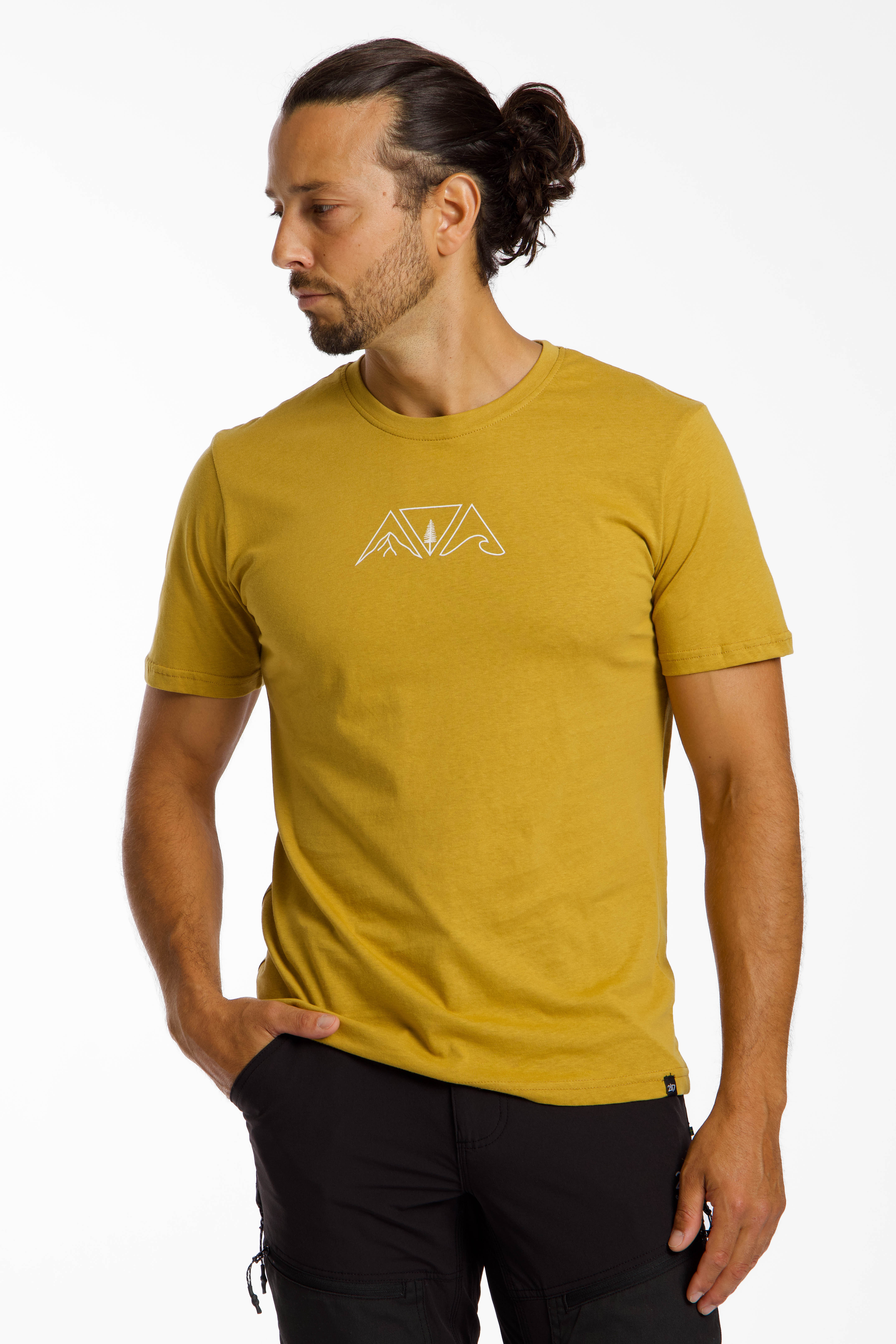 2117 OF SWEDEN Apelviken Herren T-Shirt Gelb, Herren, Größe: M