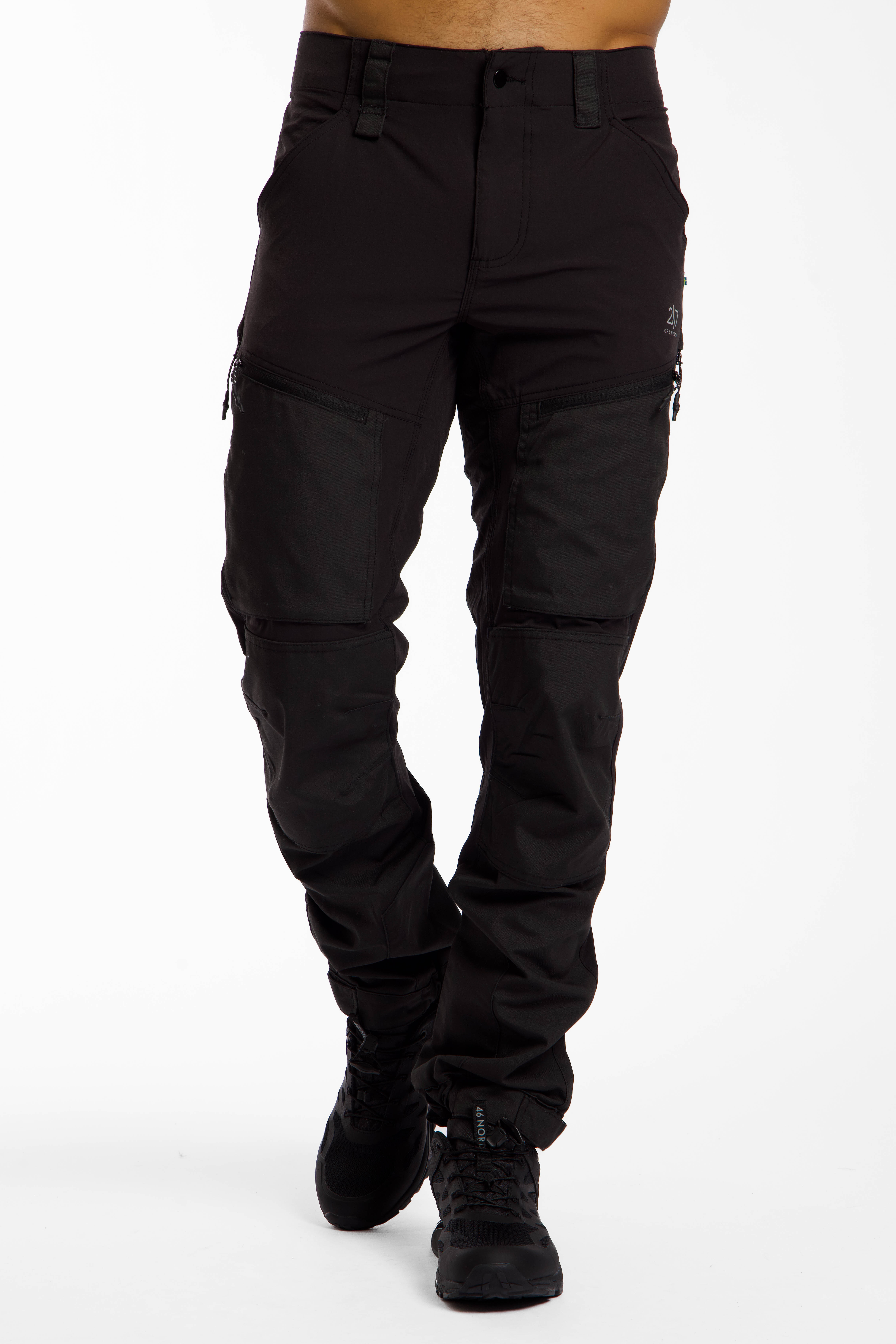 2117 OF SWEDEN Stojby Herren Wanderhose Schwarz, Herren, Größe: M