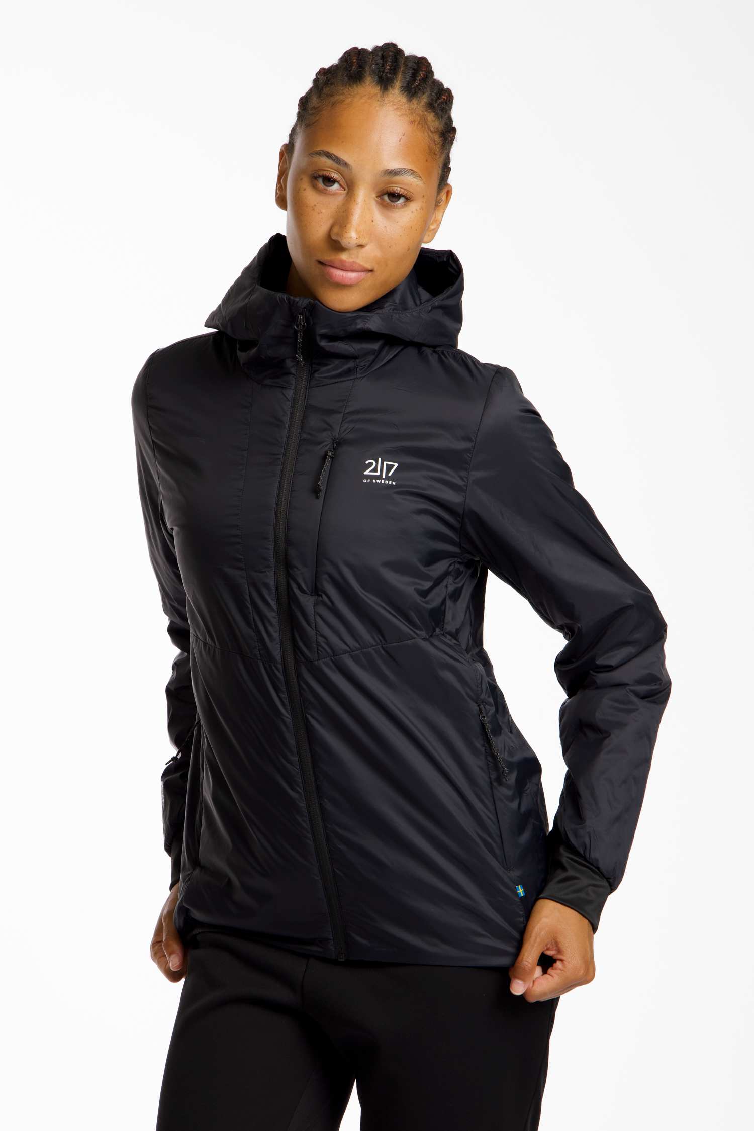 Image of 2117 OF SWEDEN Valla Light Padded Damen Outdoorjacke Schwarz, Damen, Größe: L
