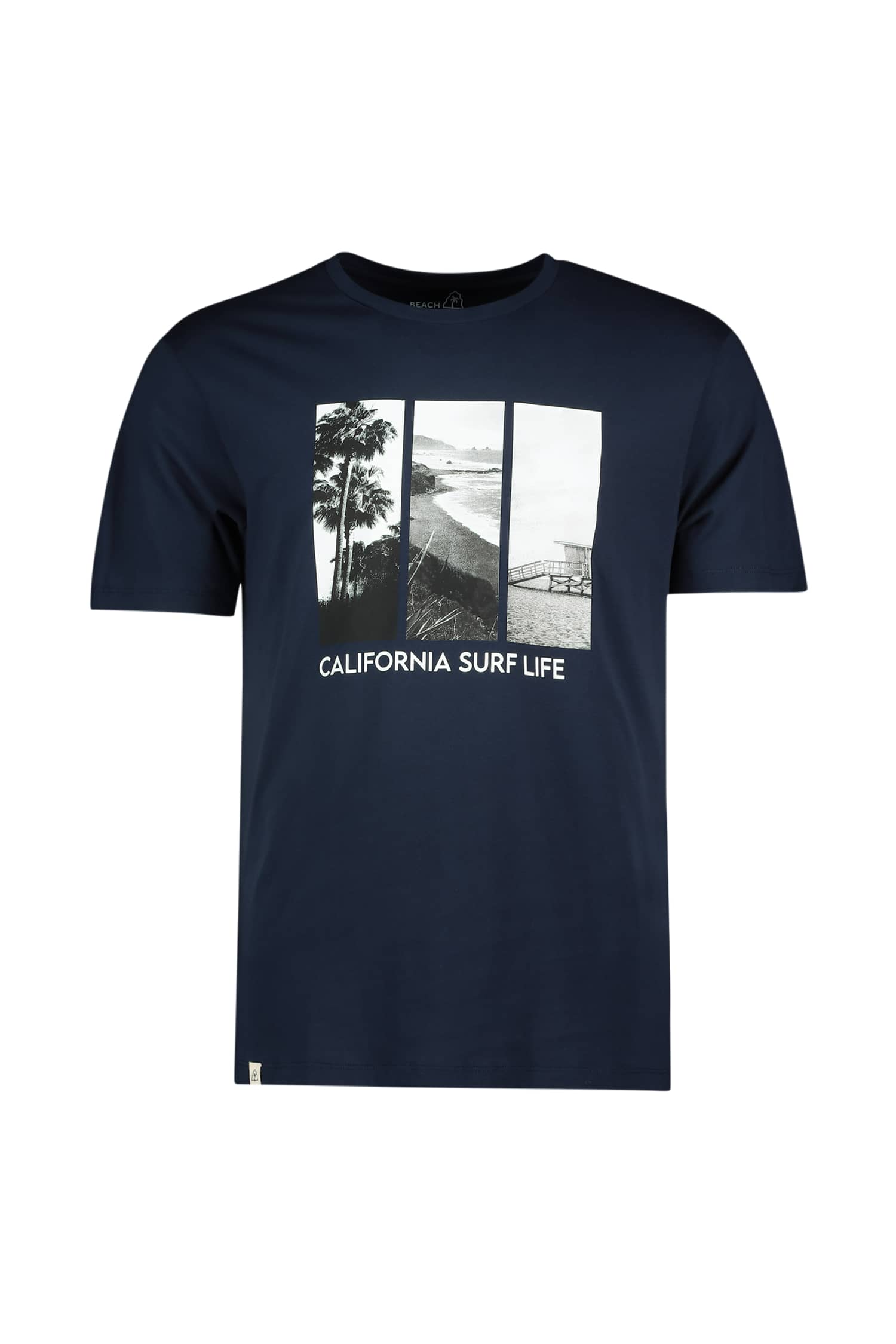 Image of BEACH MOUNTAIN Herren T-Shirt Blau, Herren, Größe: XL