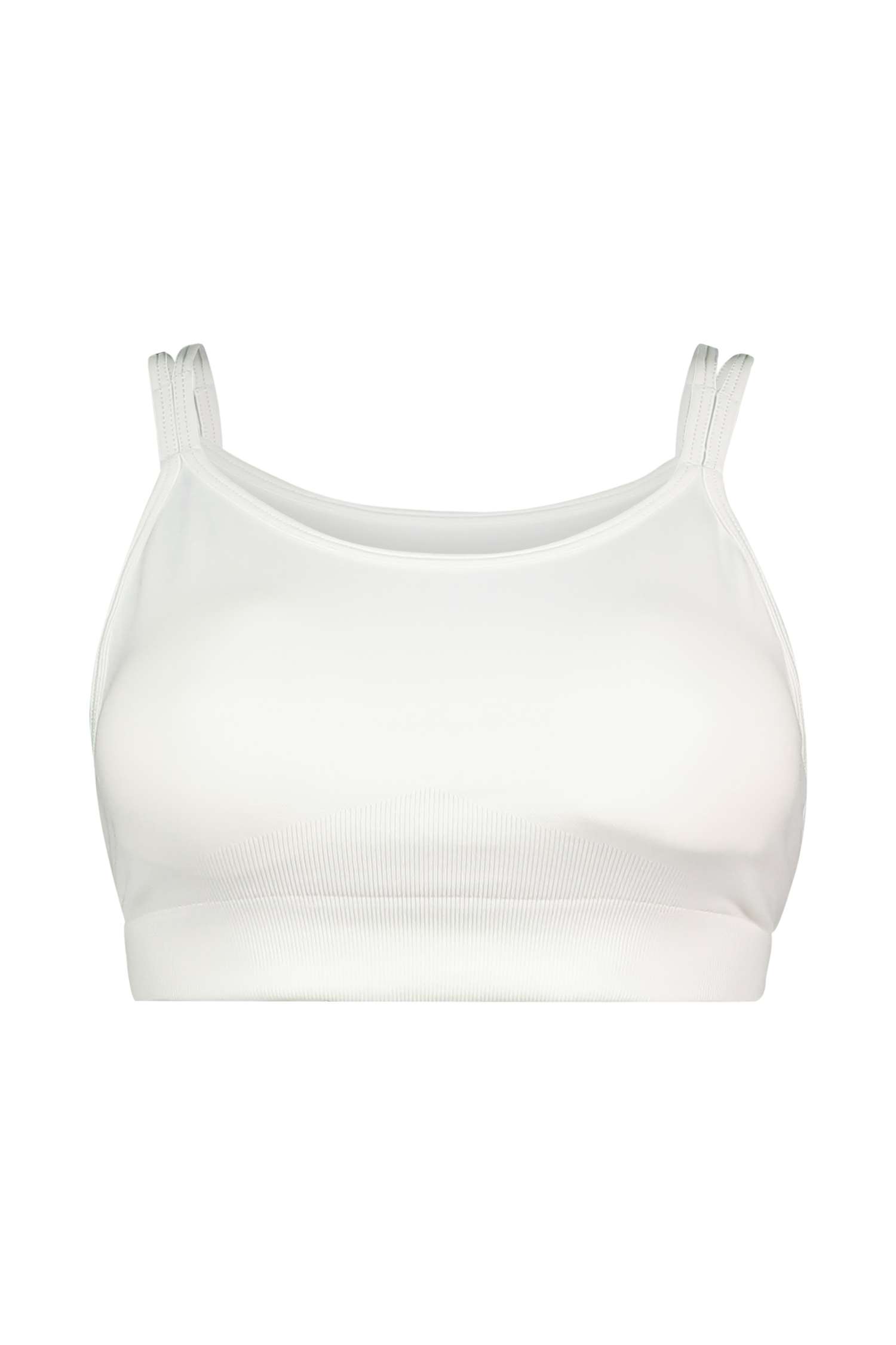 POWERZONE Seamless Light Damen Sport-BH Weiss, Damen, Größe: L