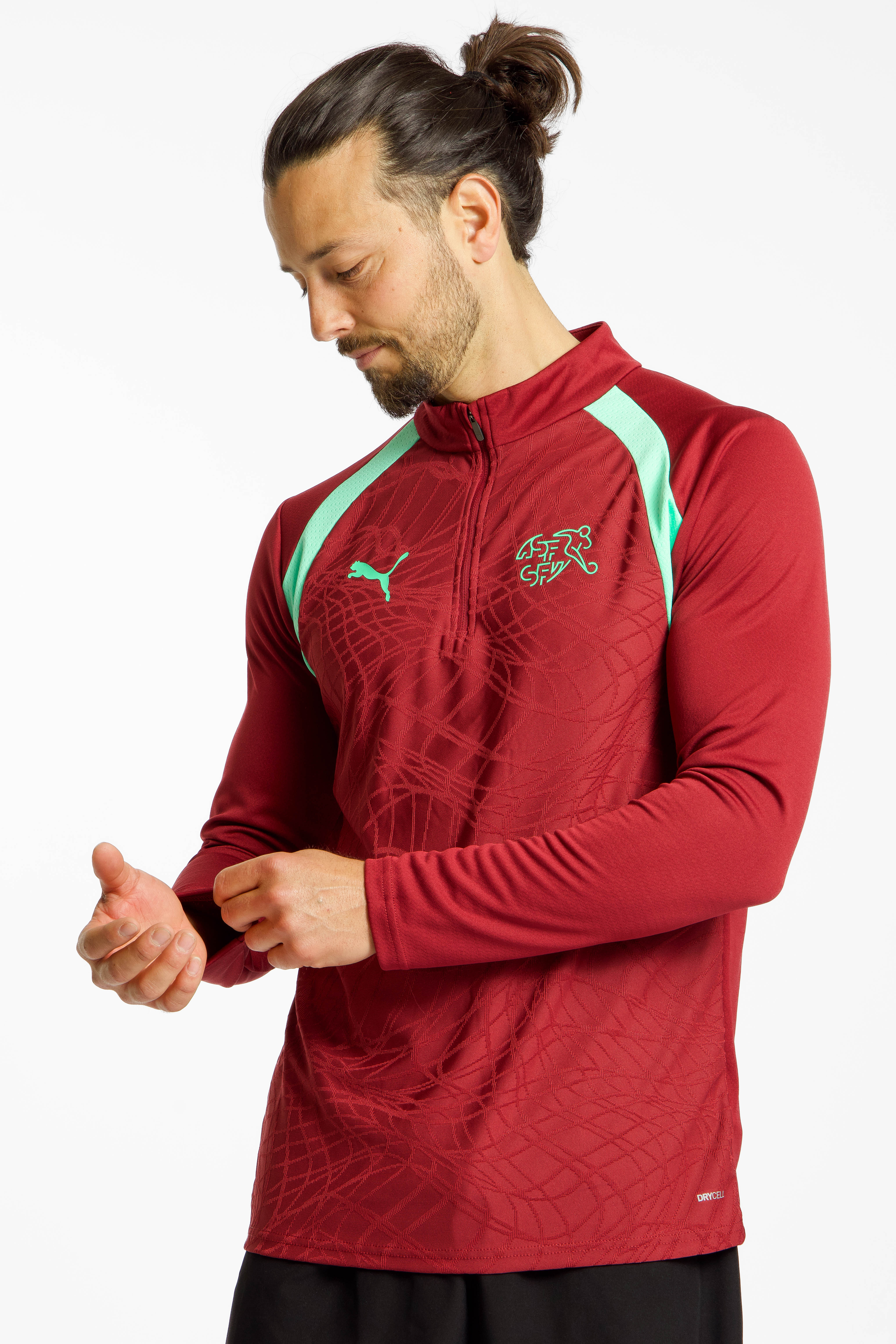 PUMA Schweiz Training Herren Longsleeve WM 2026 Rot, Herren, Größe: L