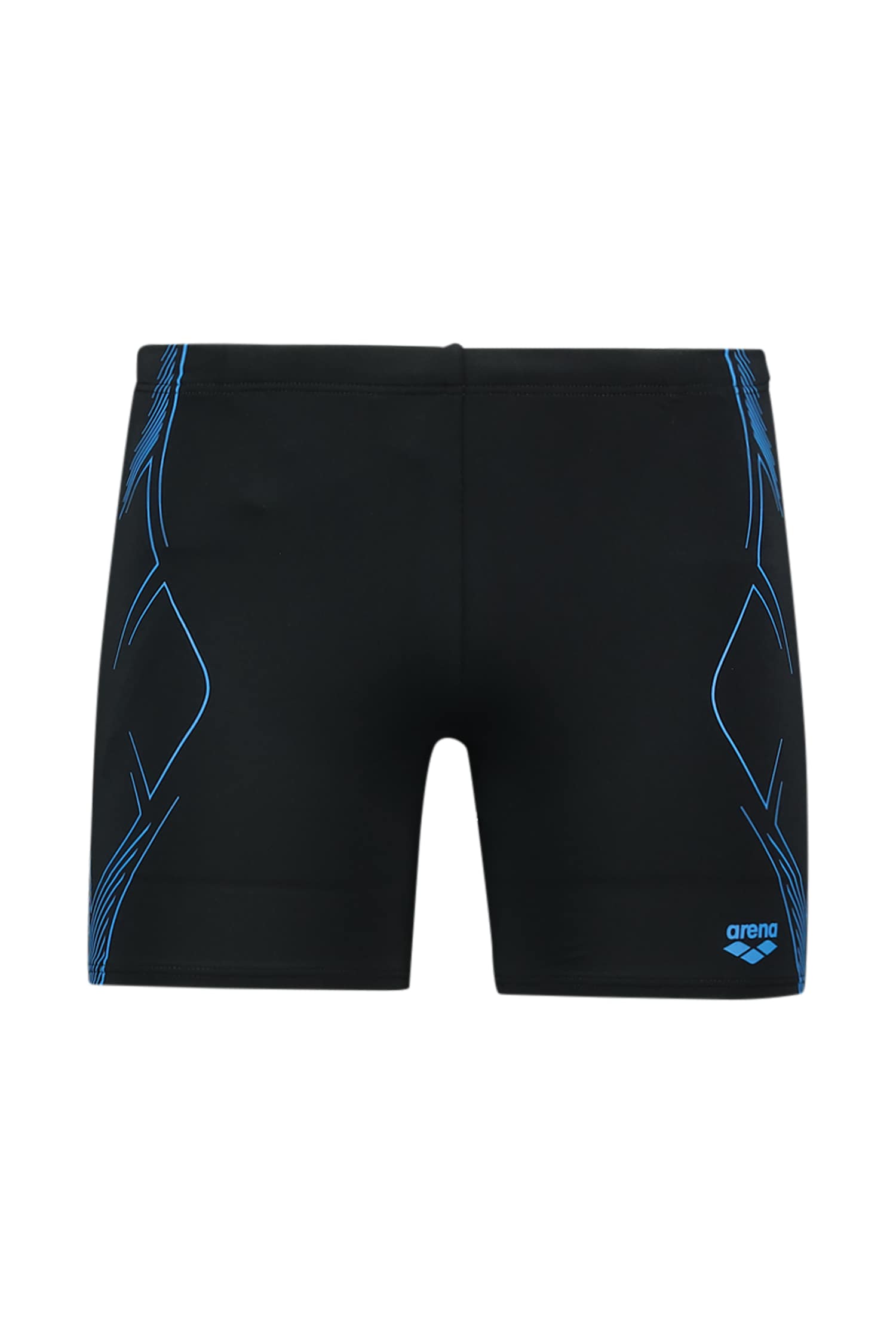 Image of arena Graphic Swim Mid Jammer Herren Badehose Schwarz, Herren, Größe: L