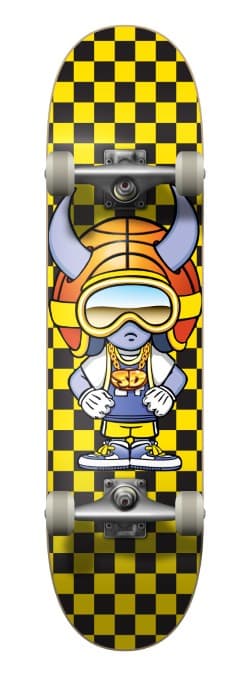 Speed Demons Checkered Baller Skateboard Gelb, , Größe: ONE SIZE
