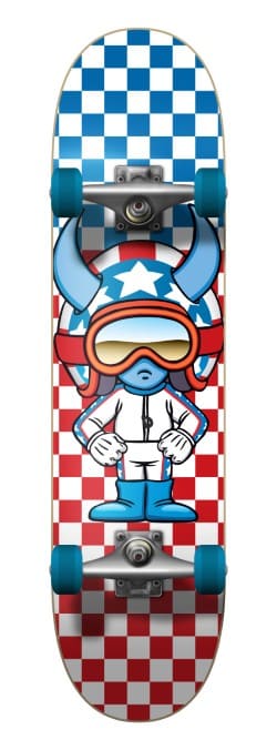 Speed Demons Checkered Stars Skateboard Blau, , Größe: ONE SIZE