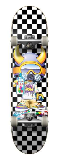 Speed Demons Checkered Tagger Skateboard Schwarz, , Größe: ONE SIZE