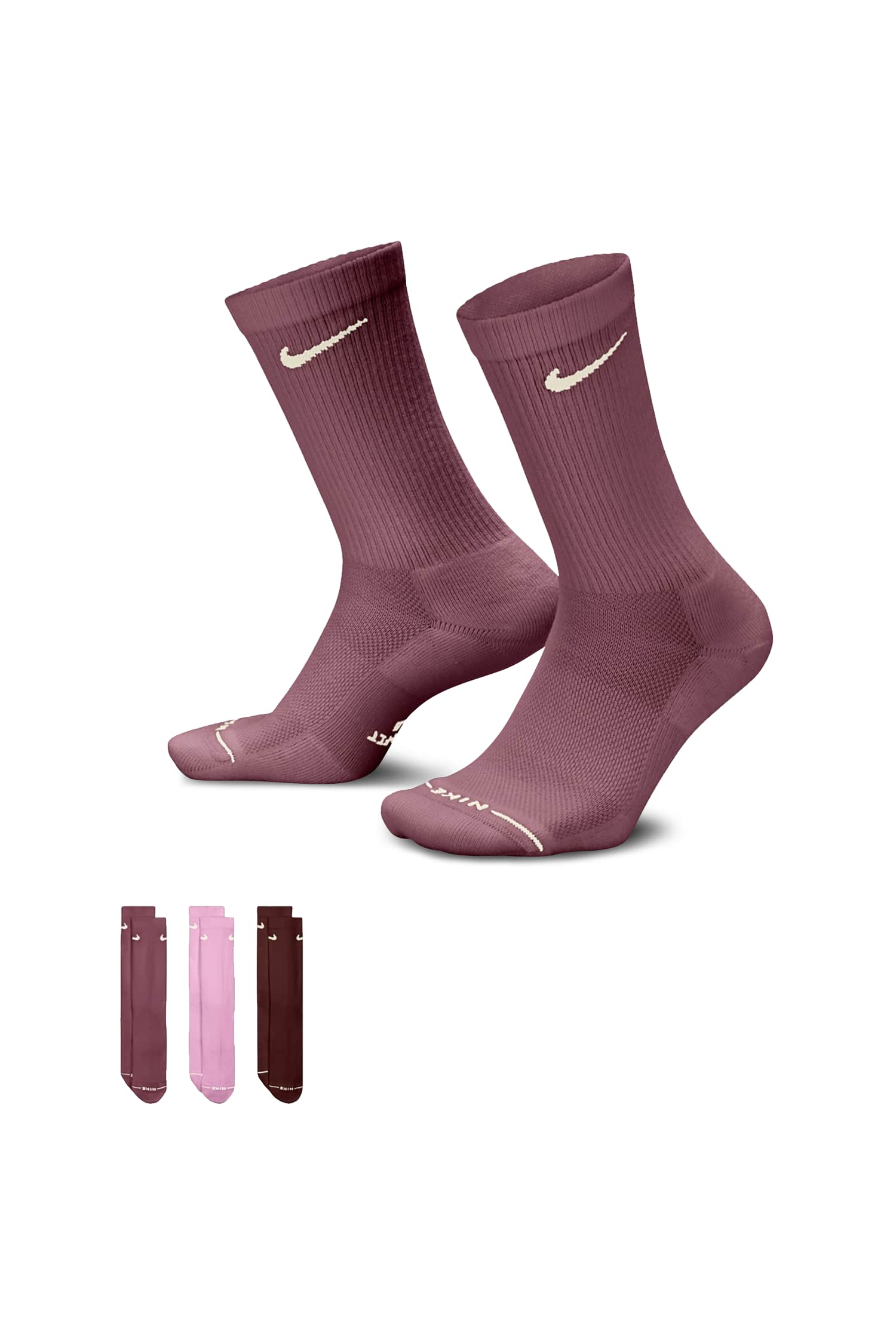 Image of Nike 3-Pack Everyday Elevated 35-42 Socken Pink, Herren, Größe: I