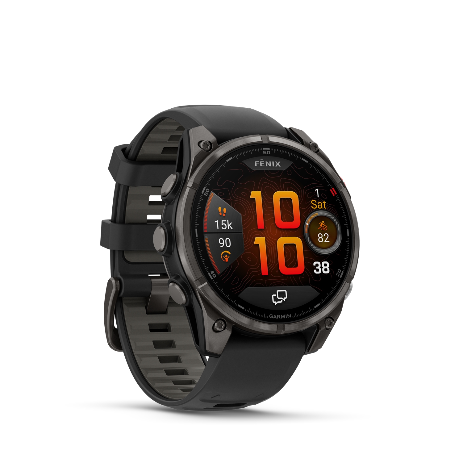Image of GARMIN fenix® 8 Pro 47 mm Sportuhr Schwarz, Herren, Größe: 0