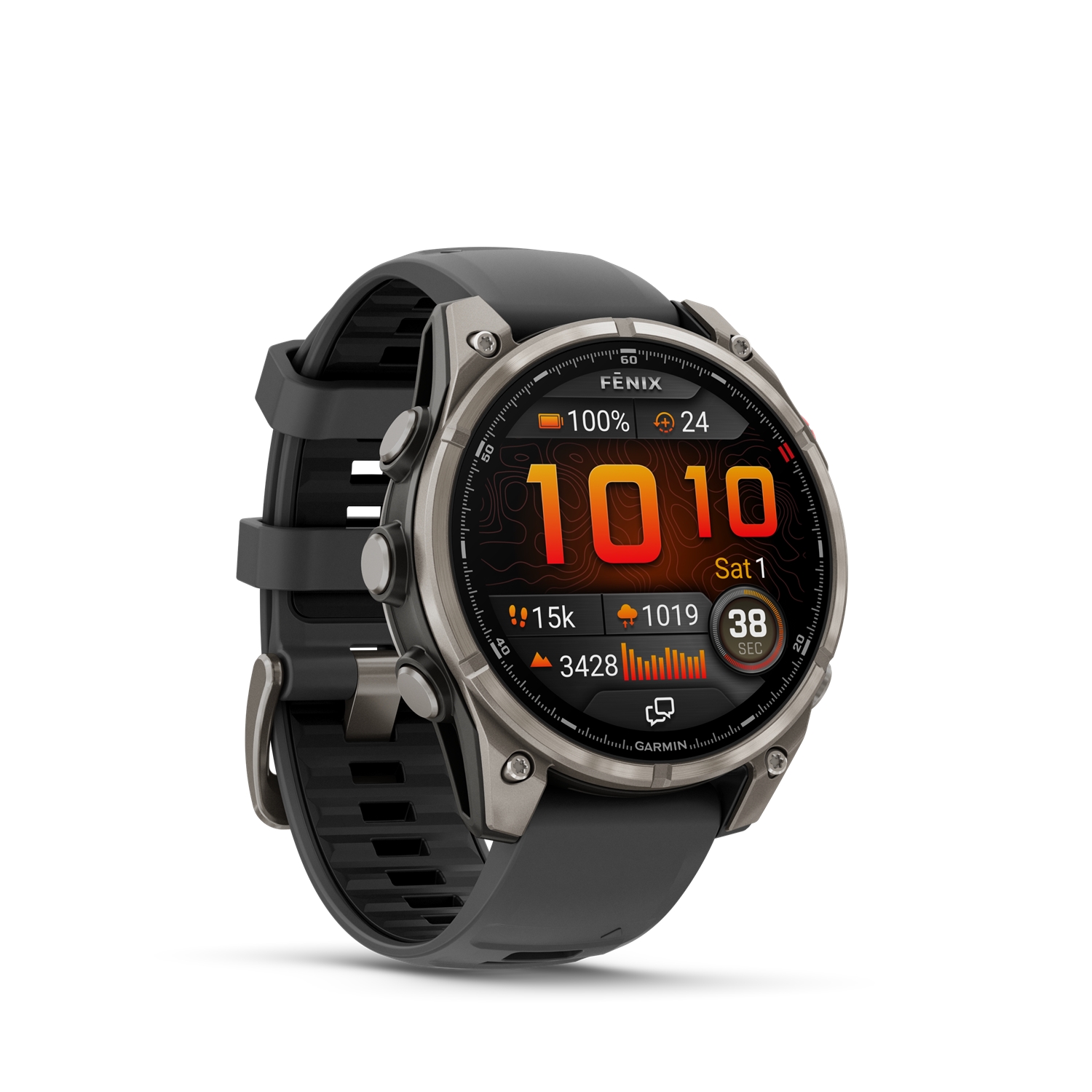 GARMIN fenix® 8 Pro 47 mm Sportuhr Grau, Herren, Größe: 0