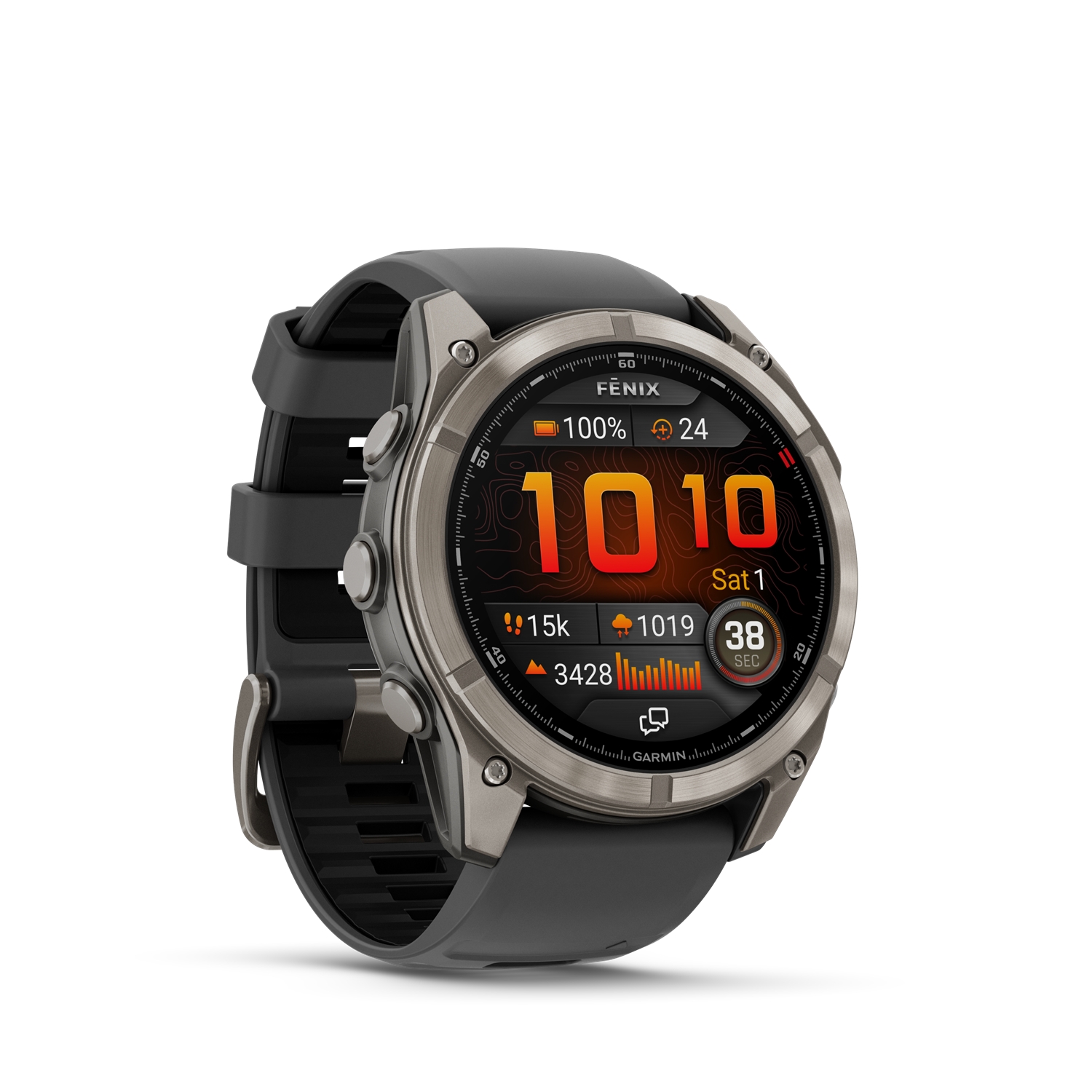 GARMIN fenix® 8 Pro 51 mm Sportuhr Grau, Herren, Größe: 0