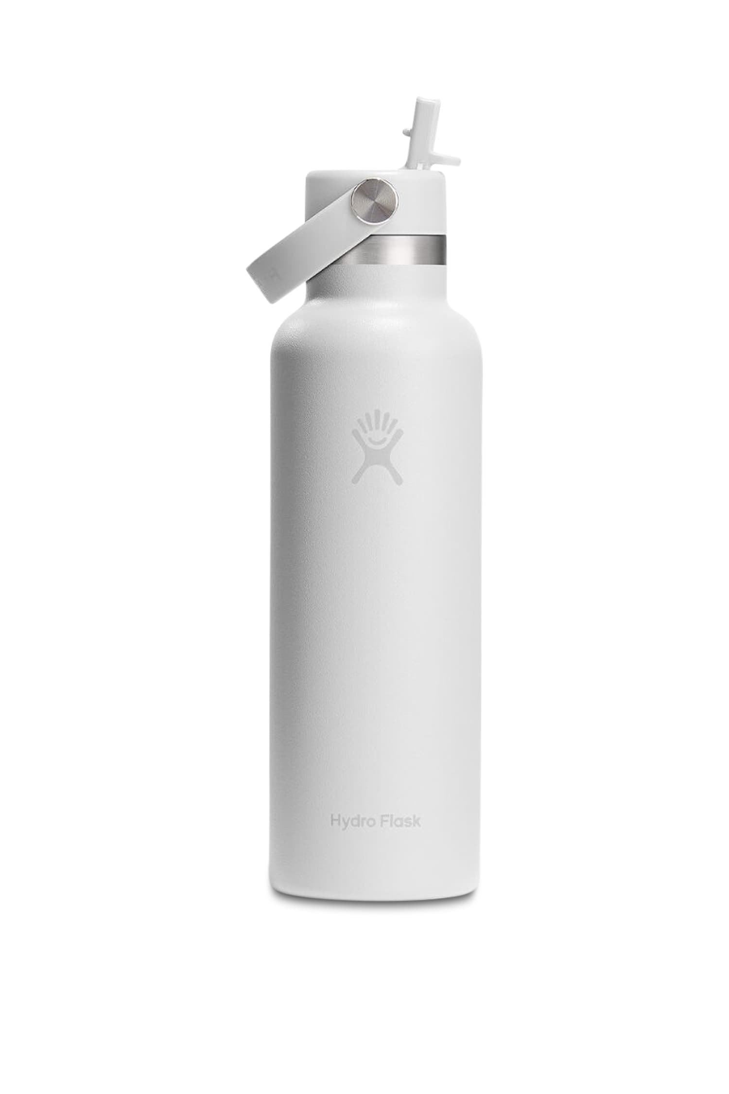 Hydro Flask Standard Mouth with Flex Straw Cap 621 ml Trinkflasche Weiss, Herren, Größe: 0