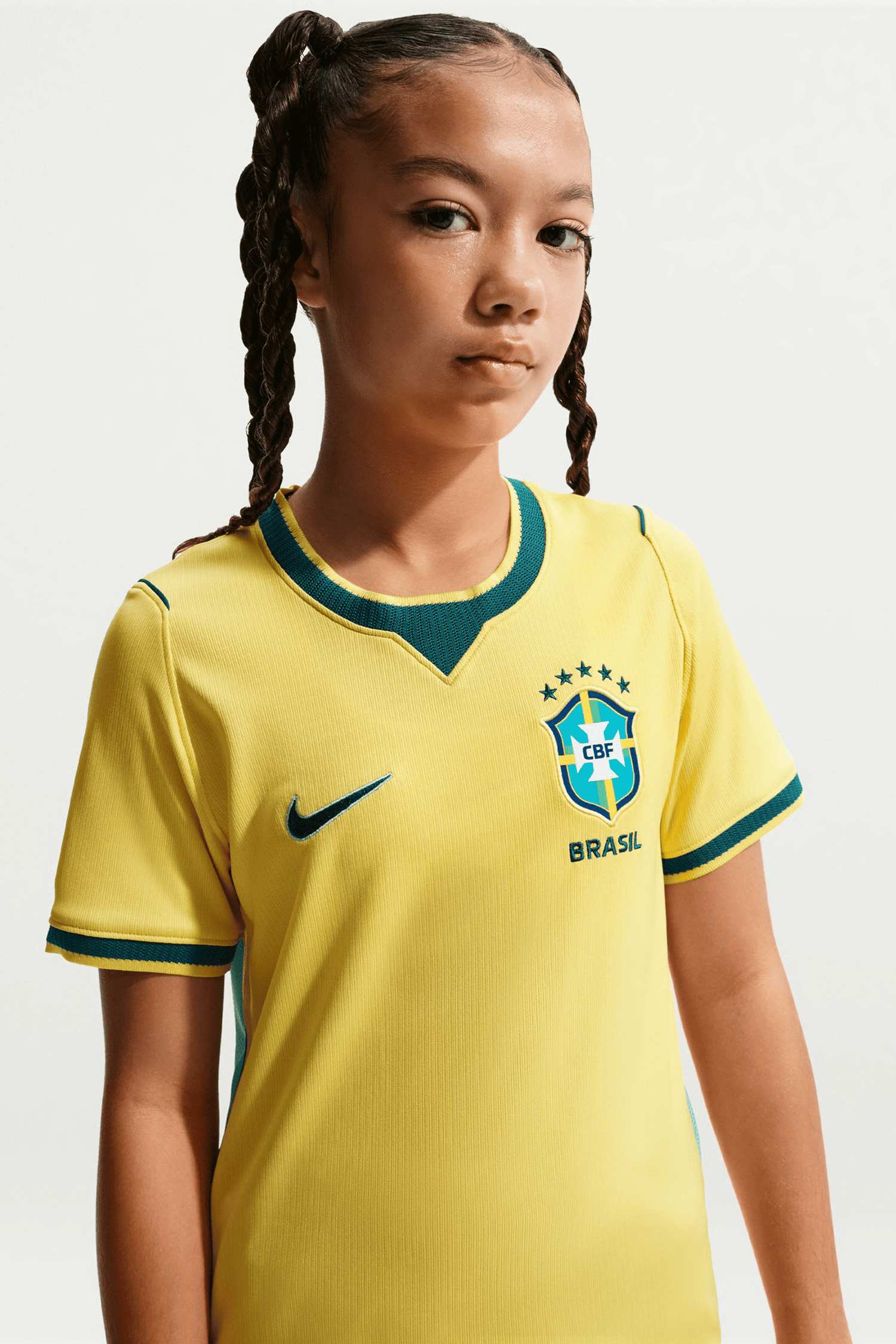 Image of Nike Brasilien Home Replica Kinder Fussballtrikot WM 2026 Gelb, , Größe: 128