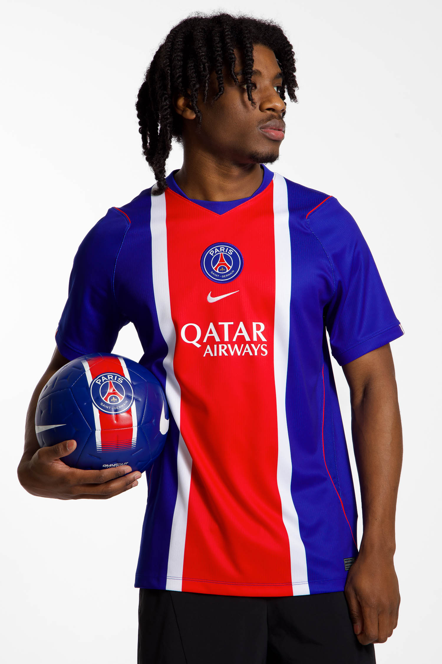 Image of Nike Paris Saint-Germain Home Replica Herren Fussballtrikot 26/27 Blau, Herren, Größe: L