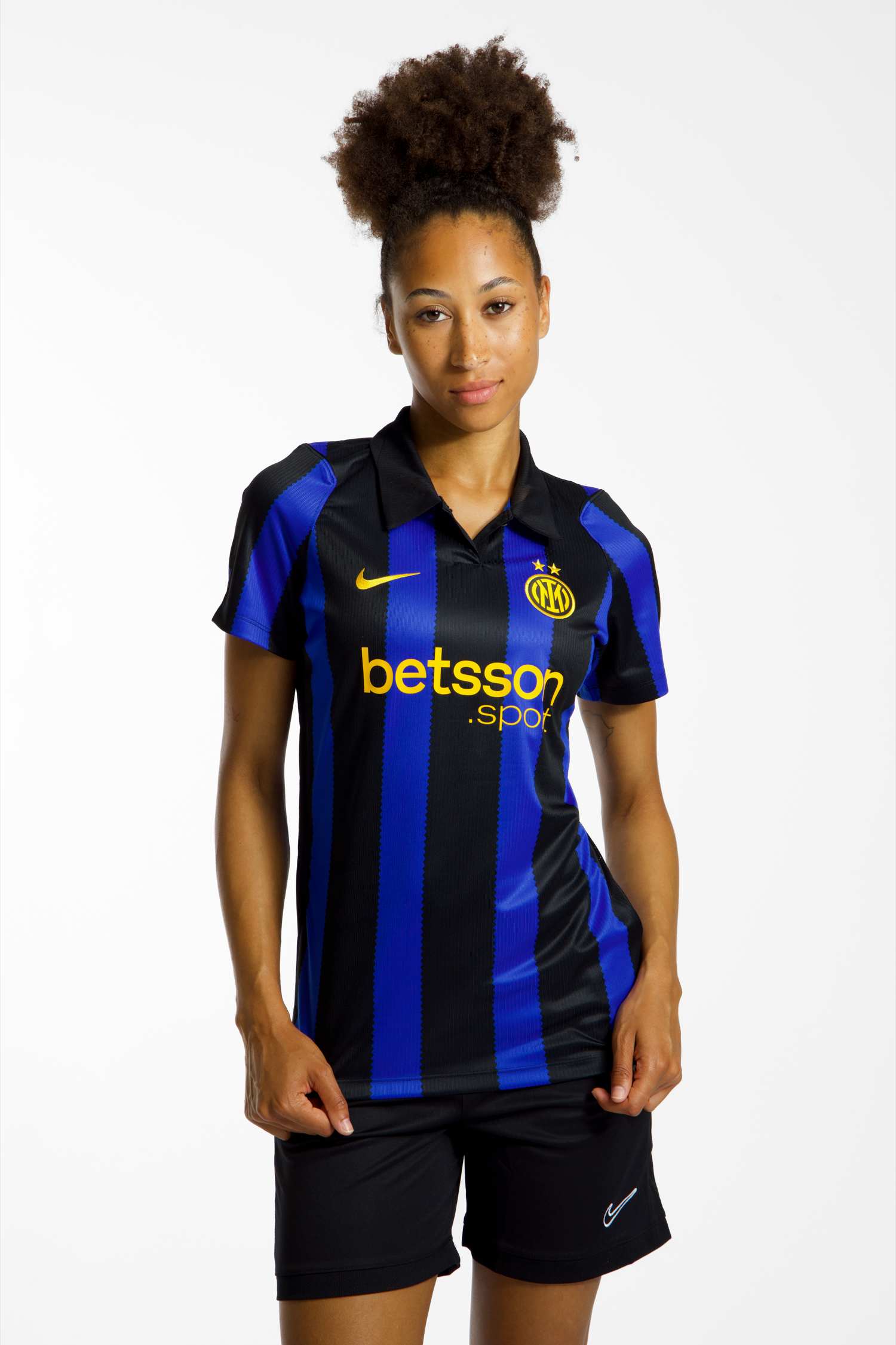Image of Nike Inter Mailand Home Replica Damen Fussballtrikot 26/27 Blau, Damen, Größe: L