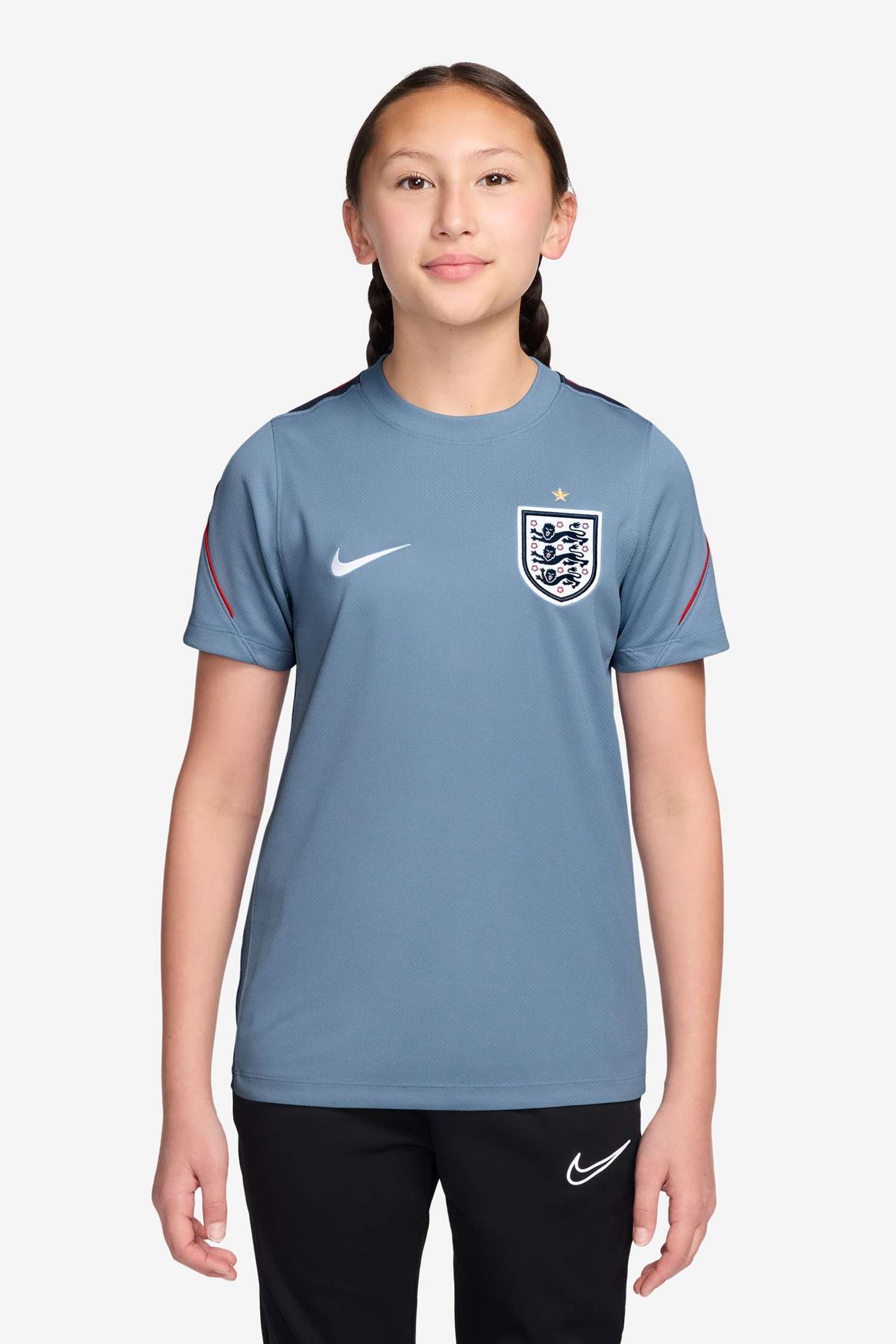 Nike England Dri-FIT Strike Kinder T-Shirt Blau, , Größe: 152