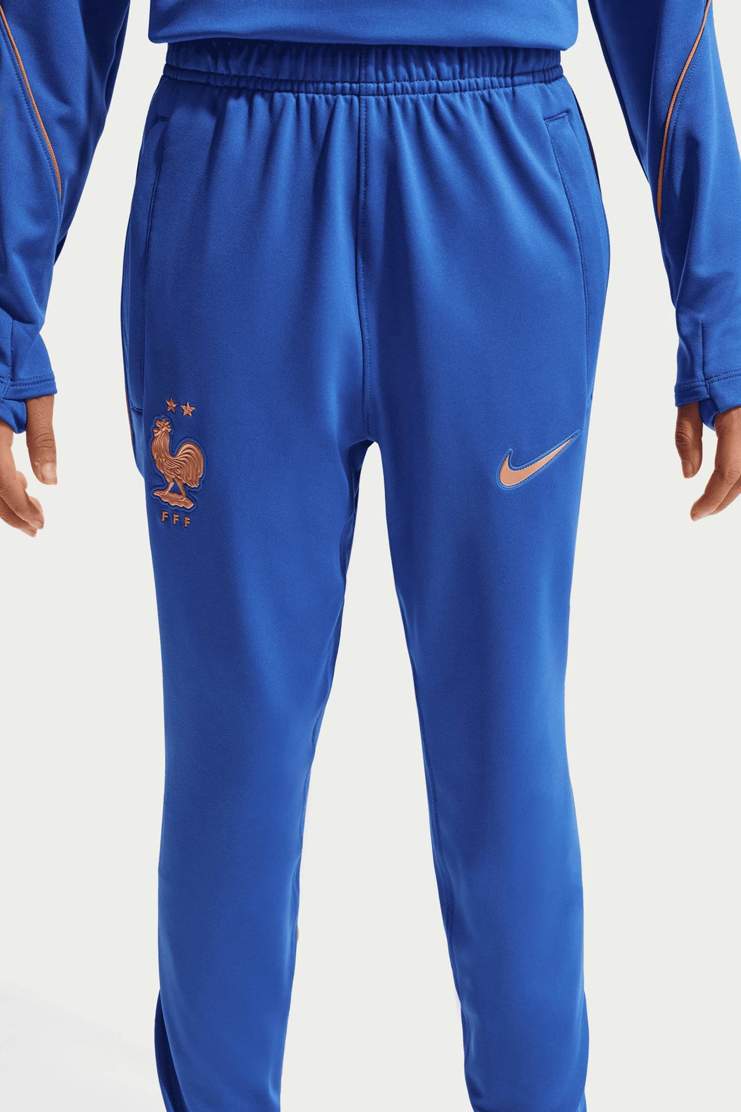 Nike Frankreich Dri-FIT Strike Kinder Trainerhose Blau, , Größe: 152