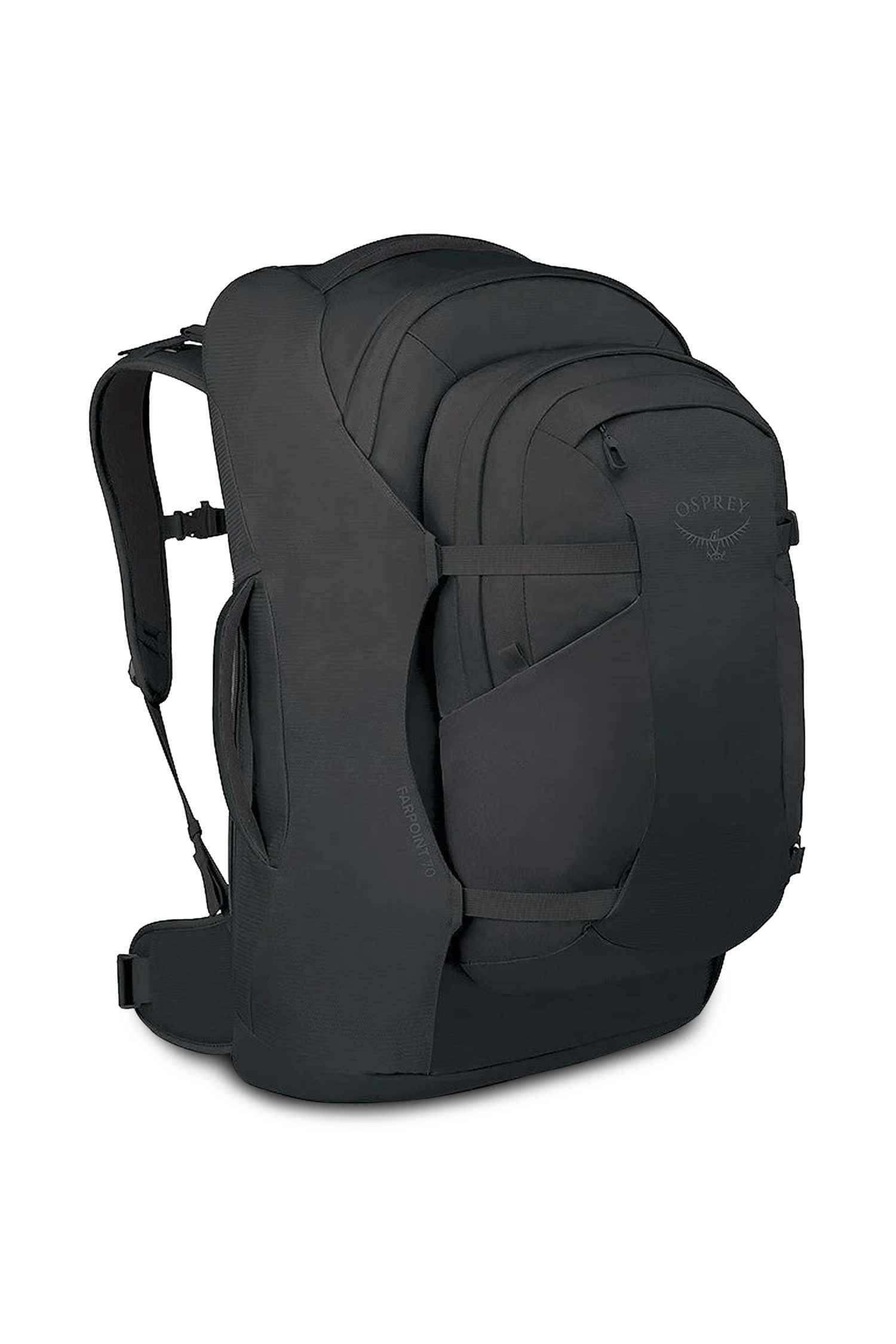 Osprey Farpoint™ 70 L Wanderrucksack Schwarz, Herren, Größe: 1
