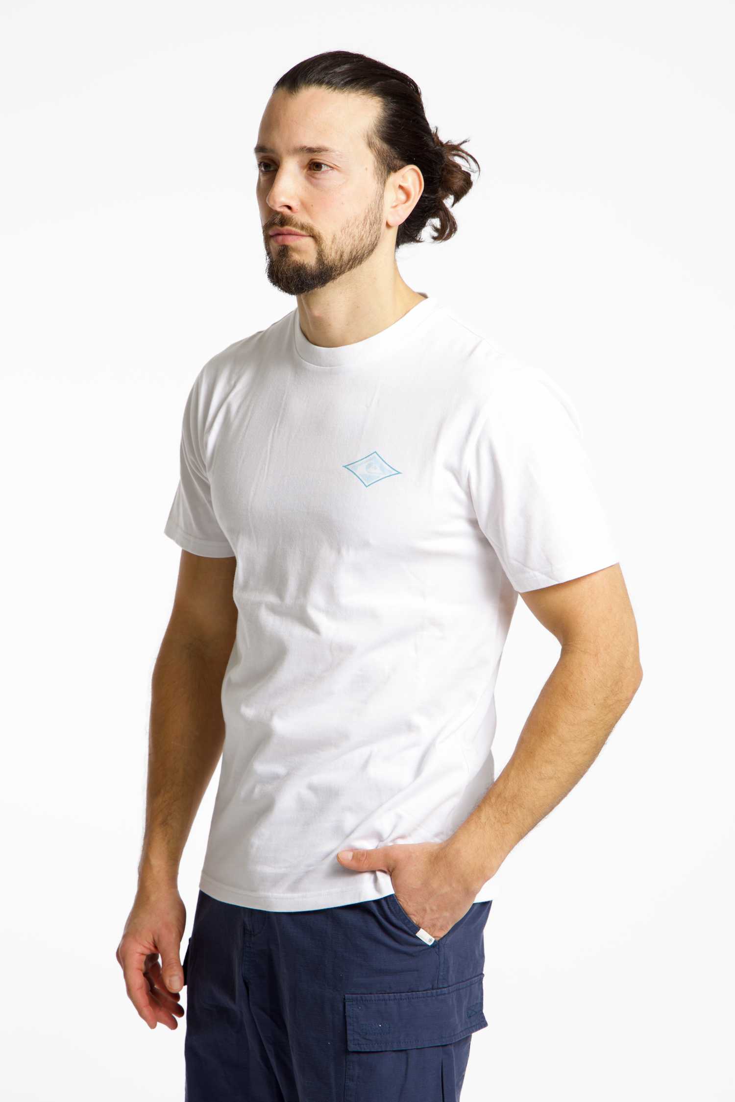 Quiksilver Retro Dreamin Back Print Herren T-Shirt Weiss, Herren, Größe: S