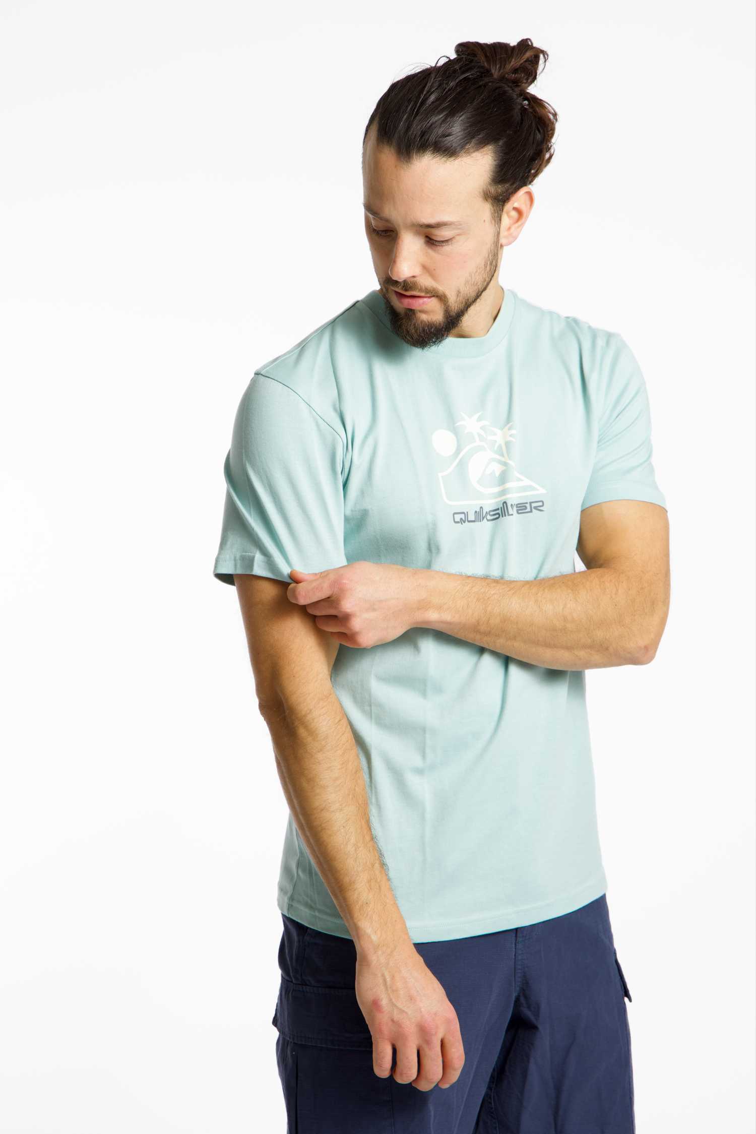 Quiksilver Light Moon Herren T-Shirt Blau, Herren, Größe: L