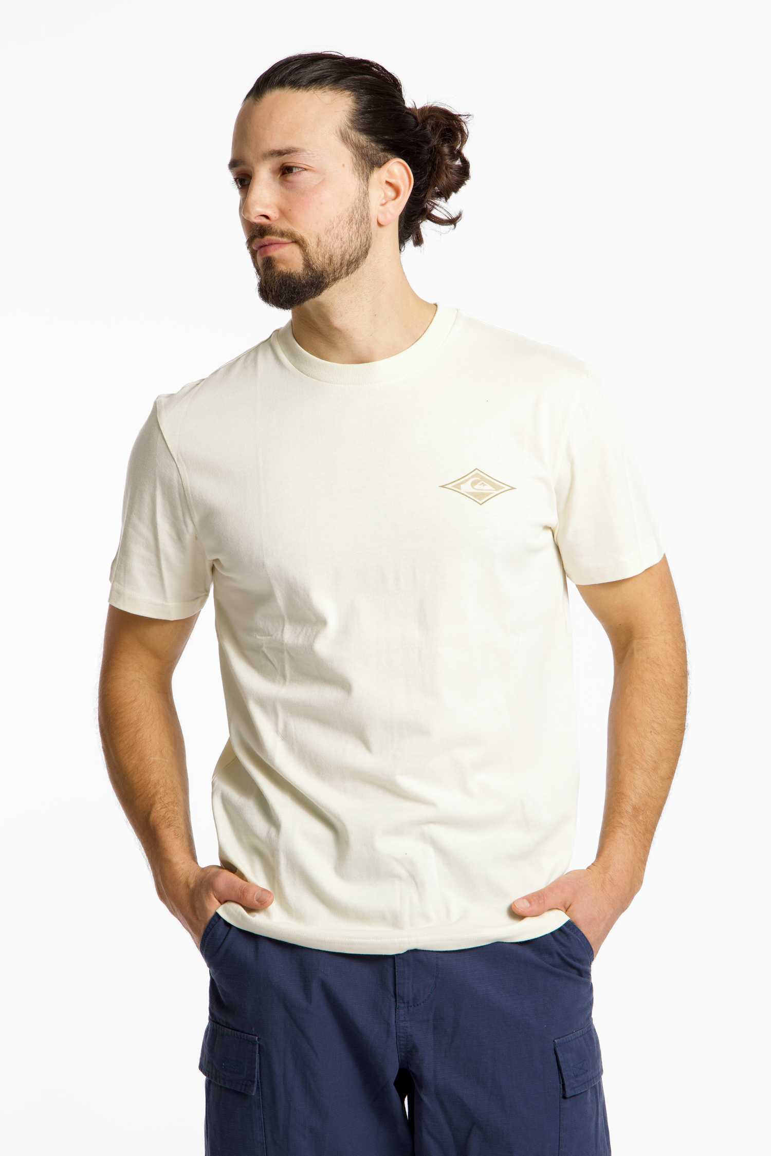 Quiksilver Retro Dreamin Back Print Herren T-Shirt Weiss, Herren, Größe: M