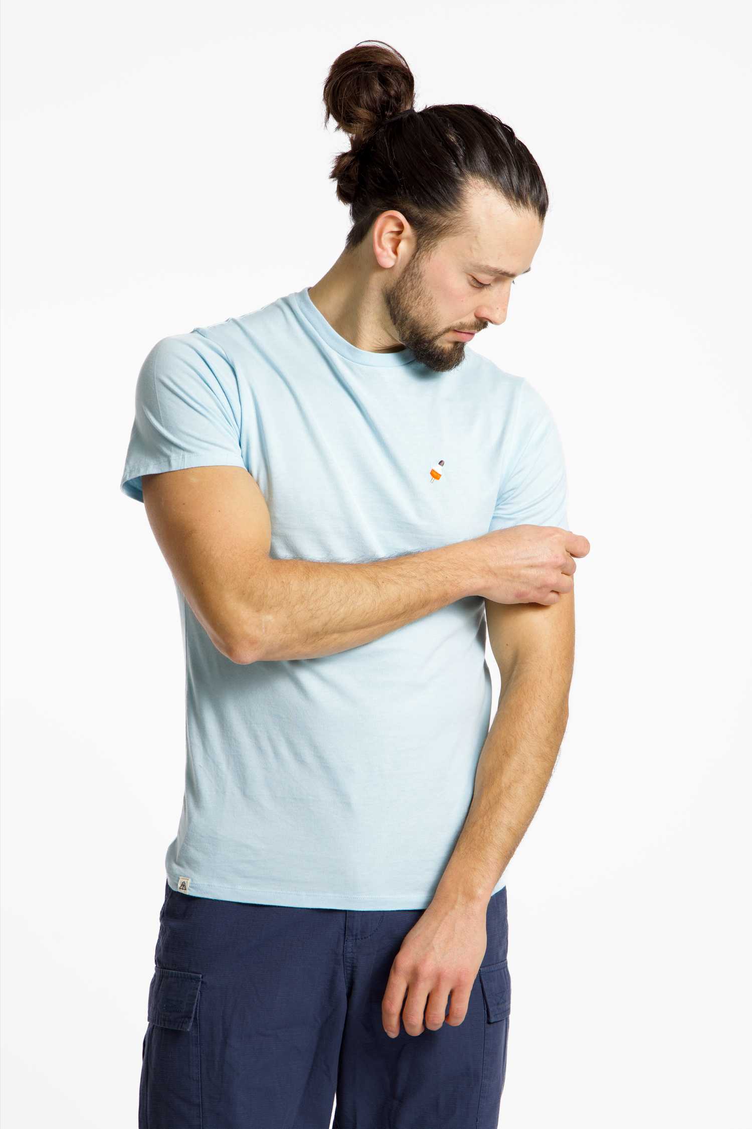 Image of BEACH MOUNTAIN Herren T-Shirt Blau, Herren, Größe: L