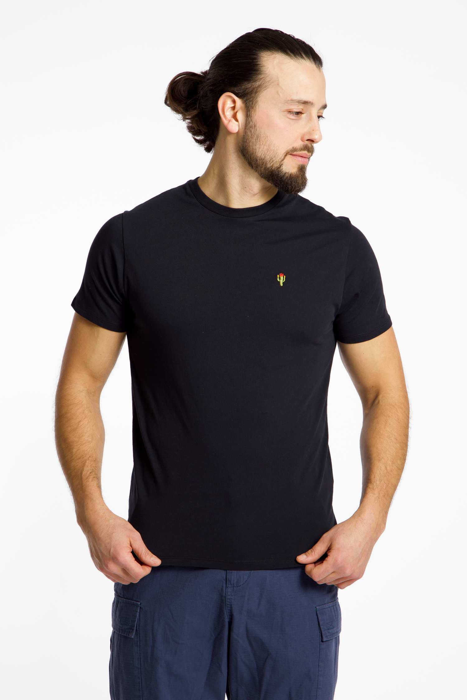BEACH MOUNTAIN Herren T-Shirt Schwarz, Herren, Größe: L